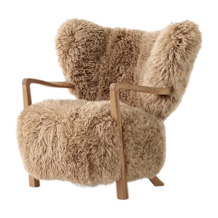 Wulff Lounge Chair ATD2 -nojatuoli - Öljytty tammi-Sheepskin honey - &Tradition