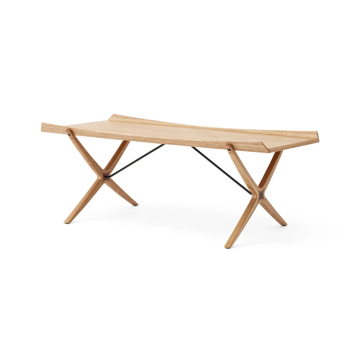 &Tradition X HM13 sohvapöytä 61x120 cm Lacquered oak-walnut inserts