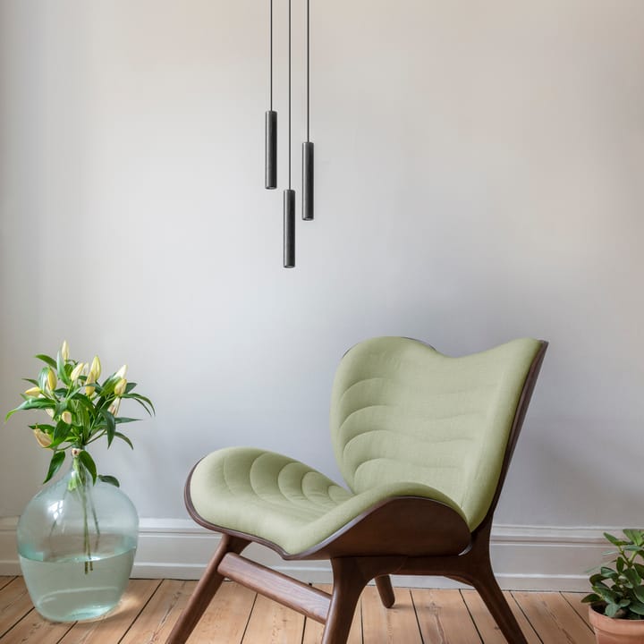 3 Chimes -lamppu, musta Umage