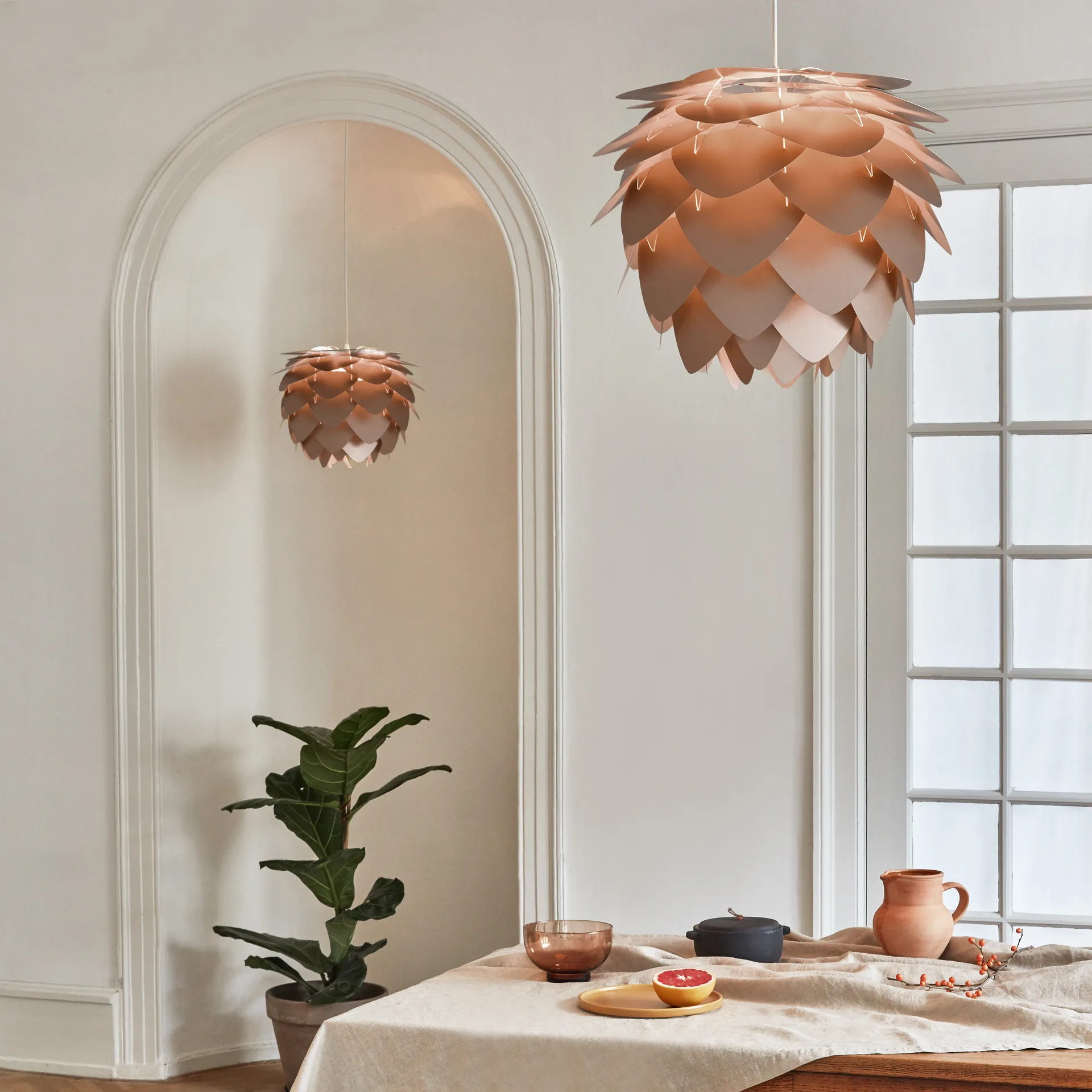 Aluvia valaisin brushed bronze , Medium Ø 59 cm Umage