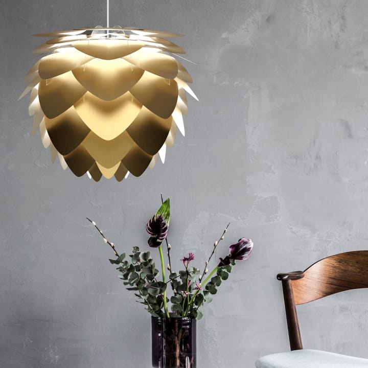 Aluvia valaisin harjattu messinki, 59 cm Umage