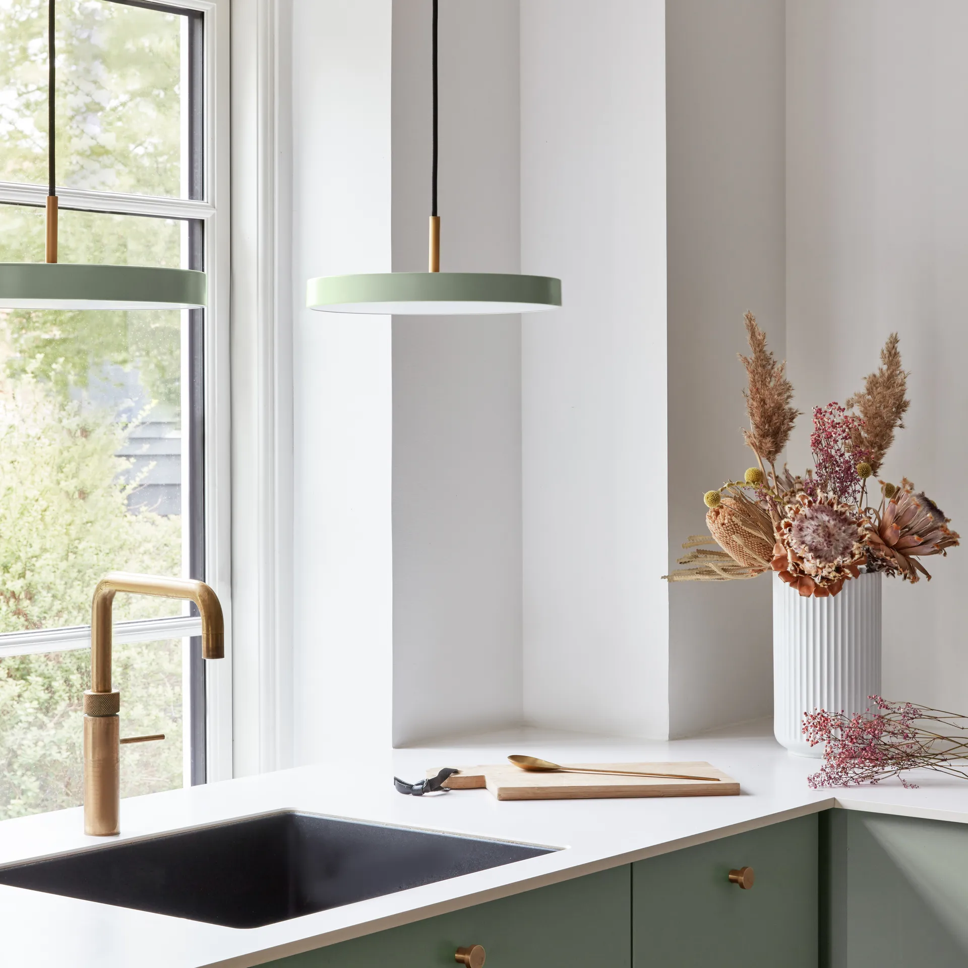 Asteria Mini kattolamppu, Nuance olive Umage