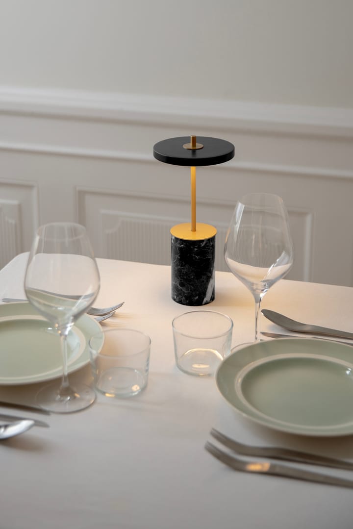 Asteria Move Mini pöytävalaisin Ø12x25,5 cm, Black marble Umage