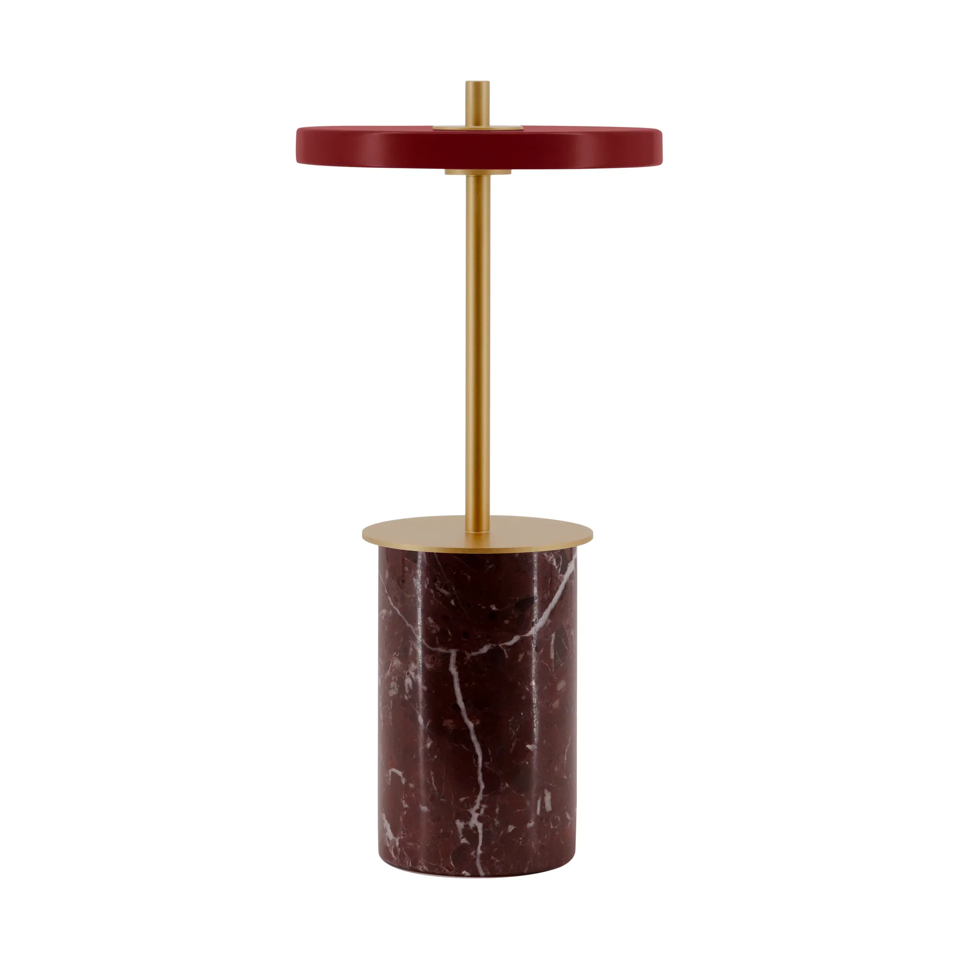 Asteria Move Mini pöytävalaisin Ø12x25,5 cm, Red marble Umage
