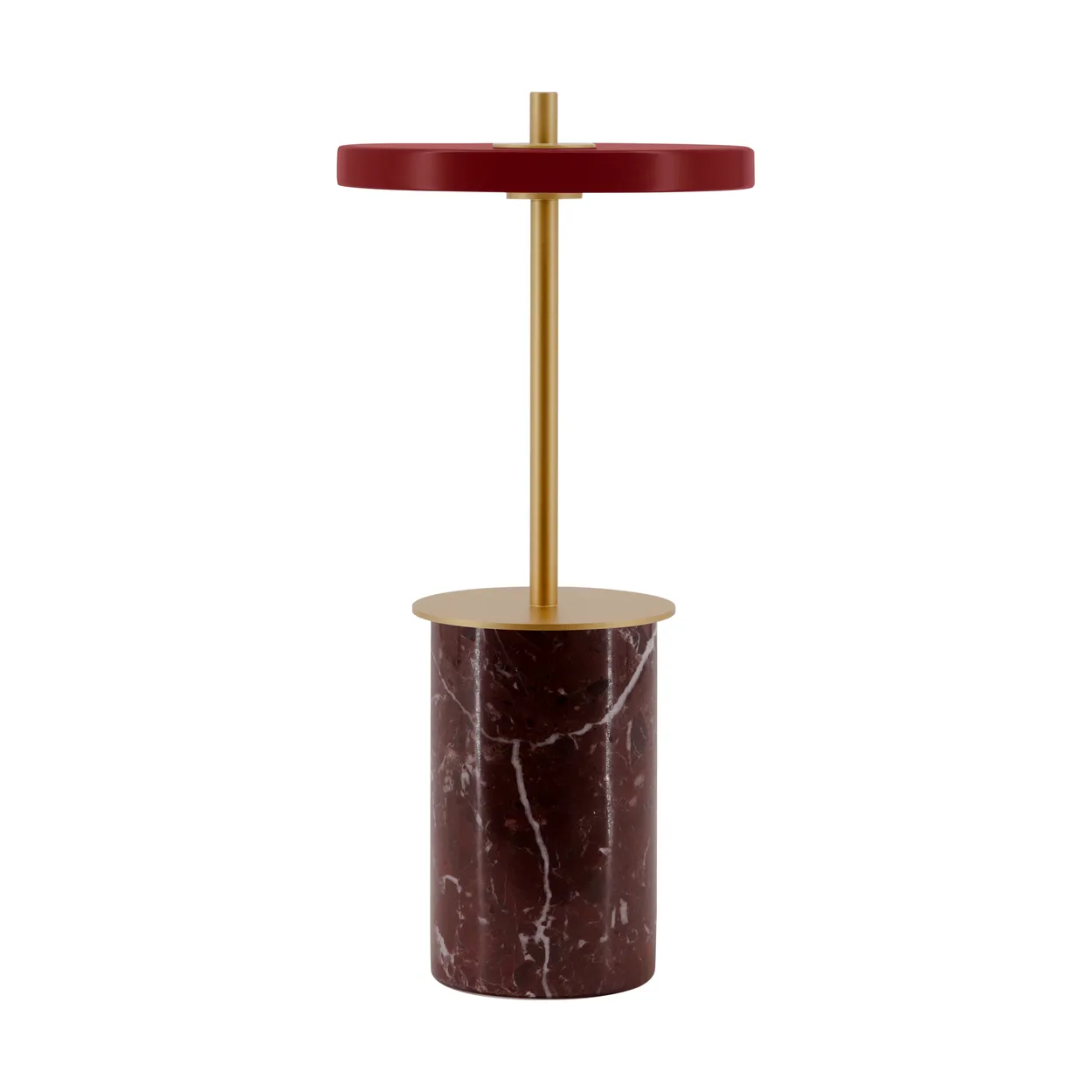 Umage Asteria Move Mini pöytävalaisin Ø12x25,5 cm Red marble