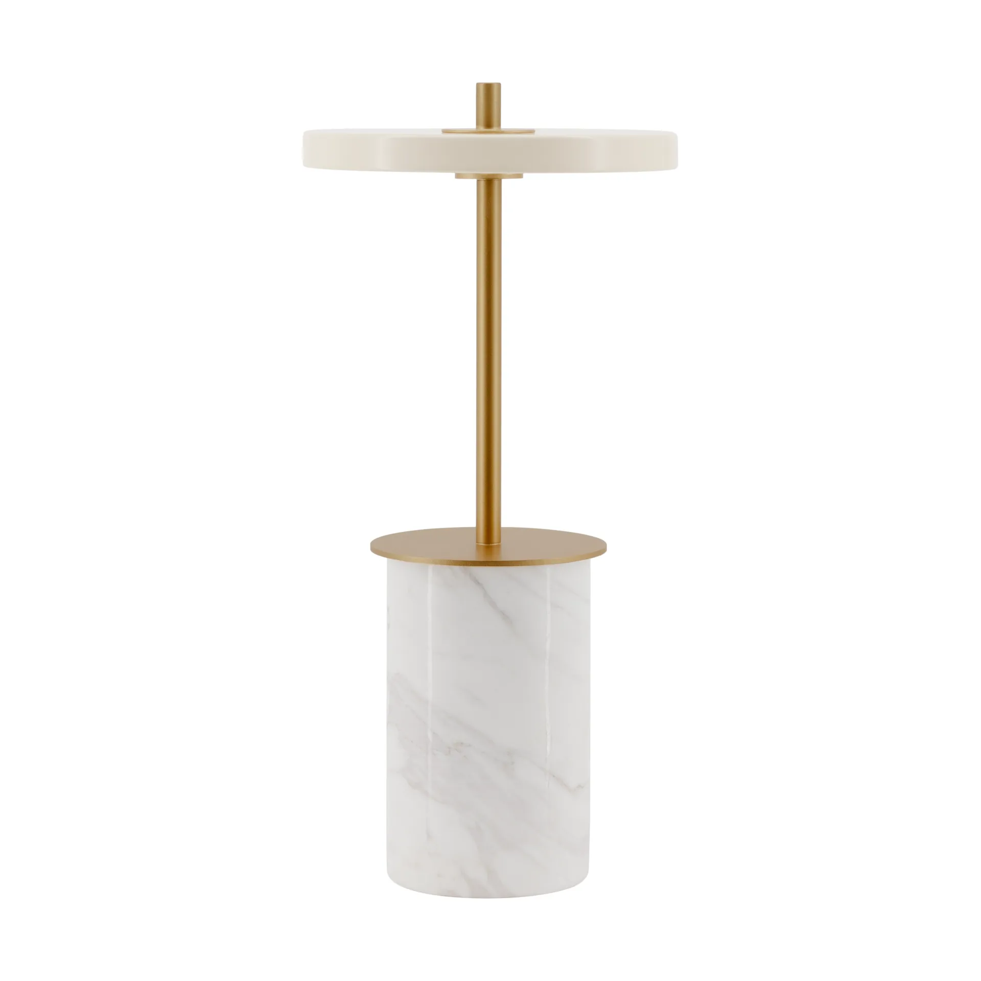 Asteria Move Mini pöytävalaisin Ø12x25,5 cm, White marble Umage