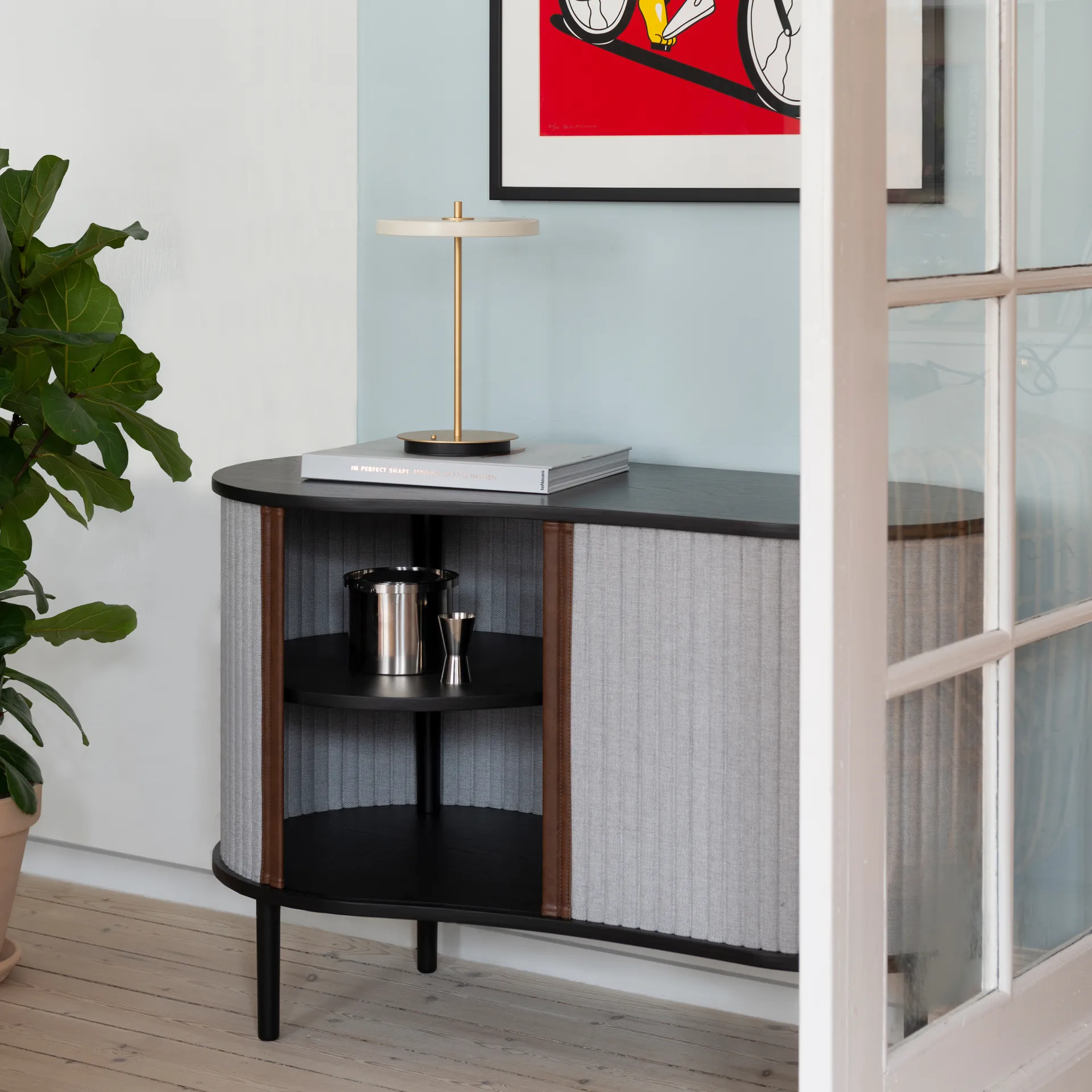 Asteria Move -pöytävalaisin, Pearl white Umage