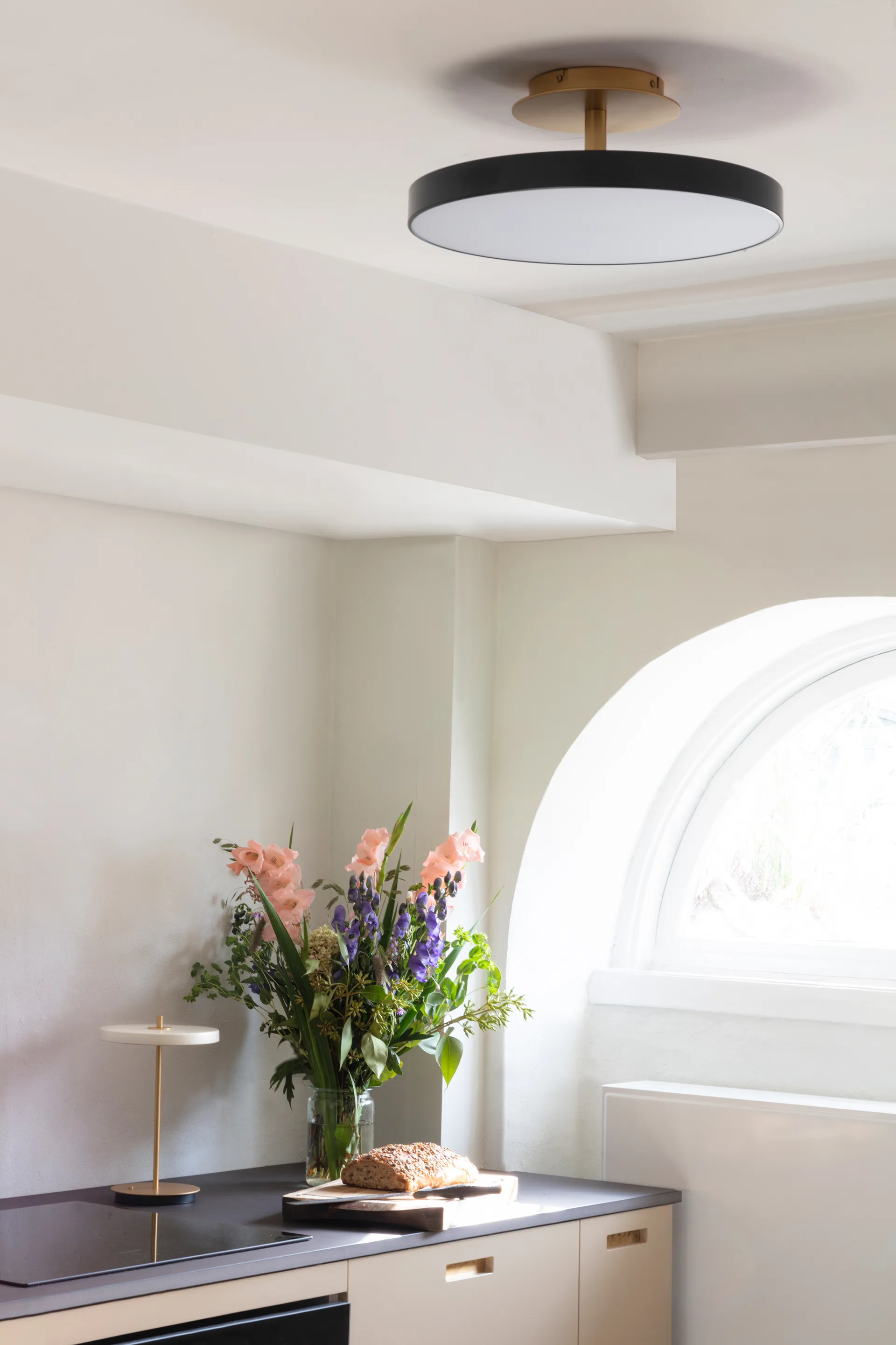 Asteria Up plafondi medium, Anthracite grey Umage