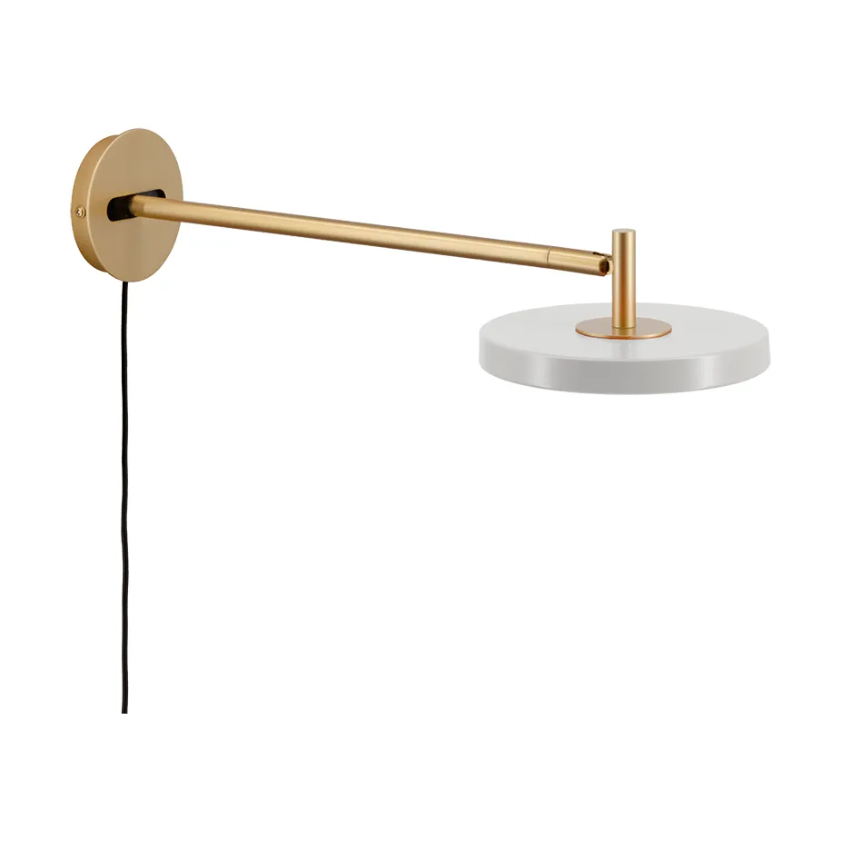 Asteria Wall seinälamppu, Long, Nuance mist-brass Umage