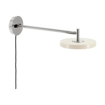 Asteria Wall seinälamppu - Long, Pearl white-chrome - Umage