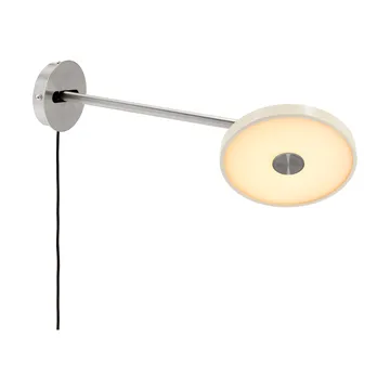 Asteria Wall seinälamppu - Long, Pearl white-chrome - Umage