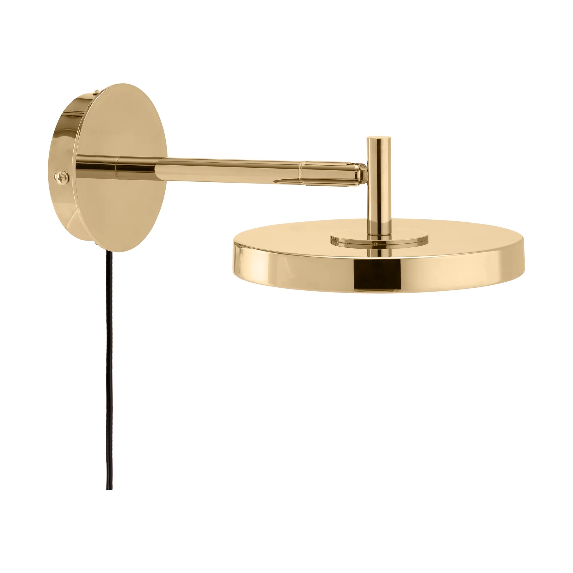 Asteria Wall seinälamppu, Short, Polished brass Umage