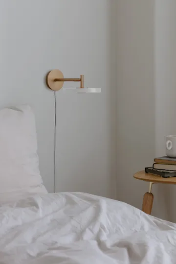 Asteria Wall short seinälamppu - Helmiäisvalkoinen - Umage