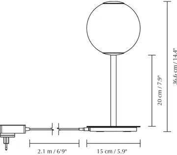 Audrey Table lamppu - Pinnoitettu messinki - Umage
