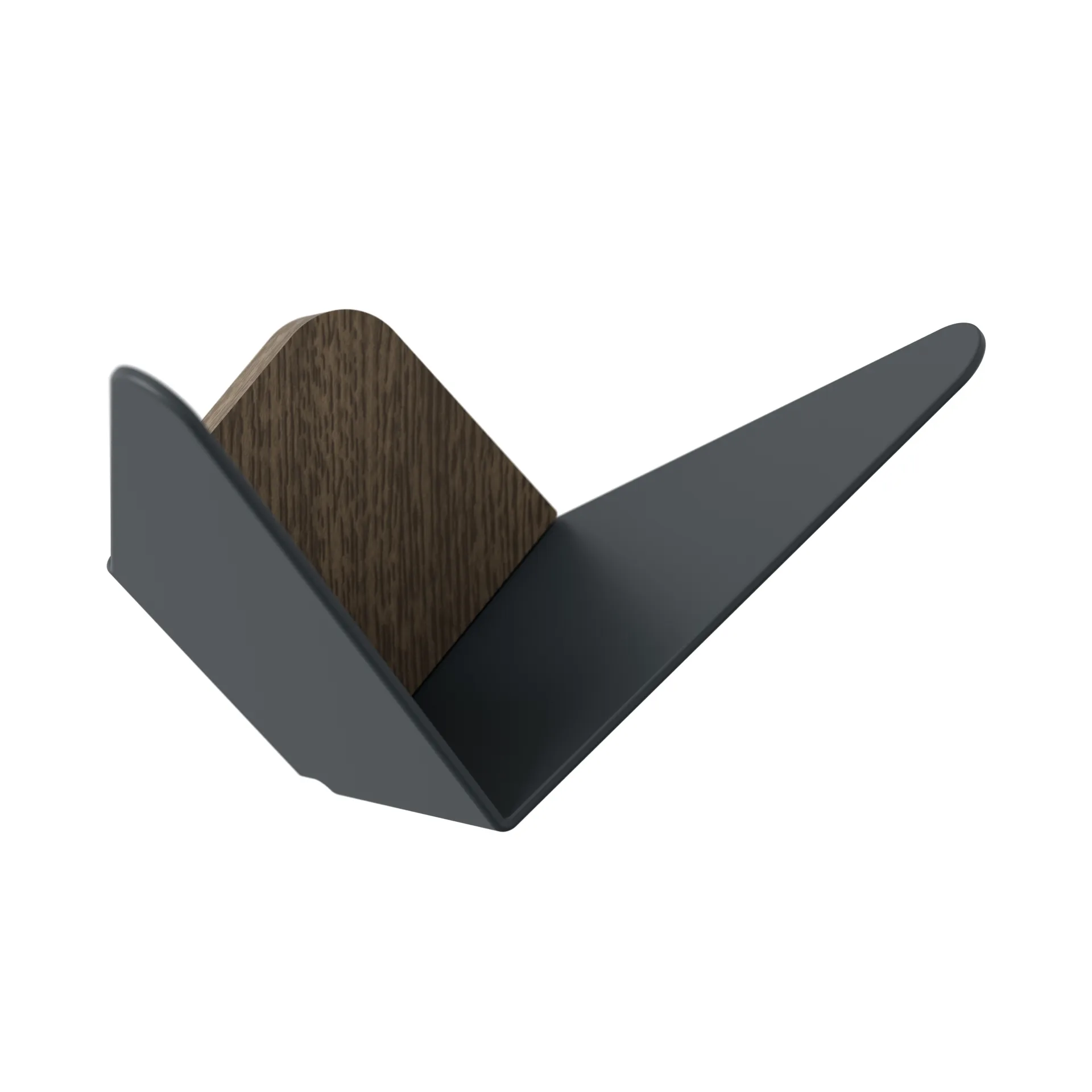 Butterflies -koukku keskikokoinen, Tummanharmaa Umage