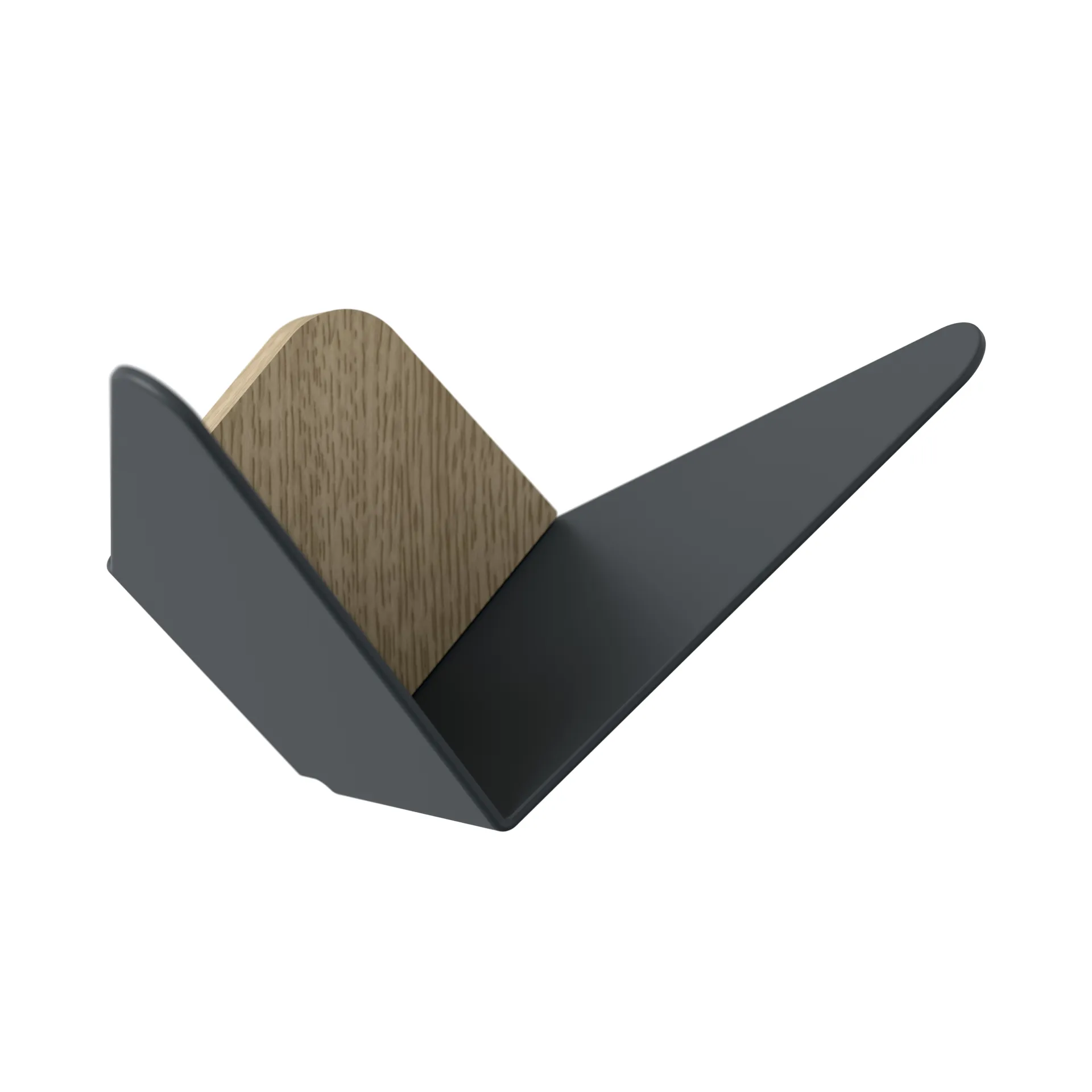 Butterflies -koukku keskikokoinen, Tummanharmaa Umage