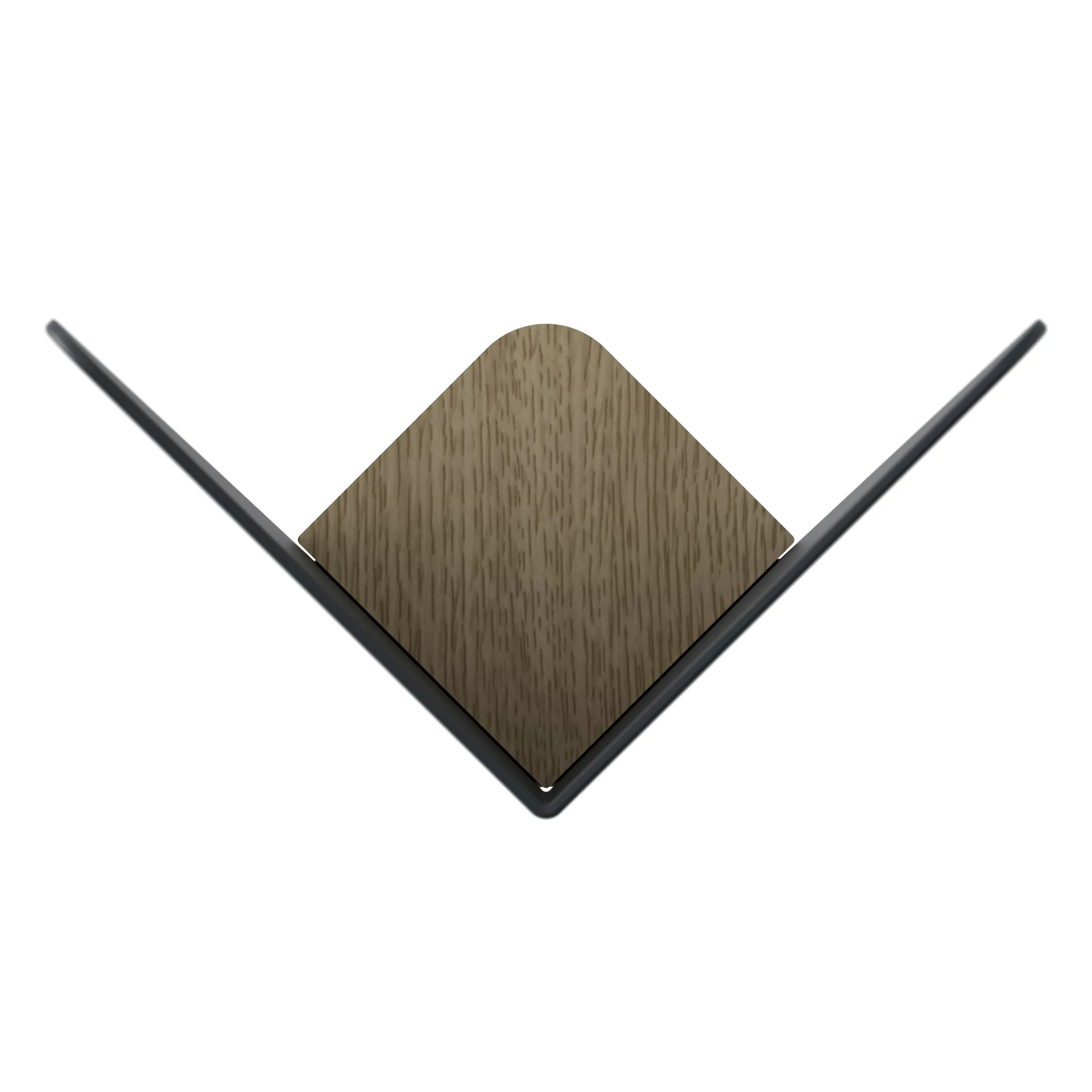 Butterflies -koukku keskikokoinen, Tummanharmaa Umage