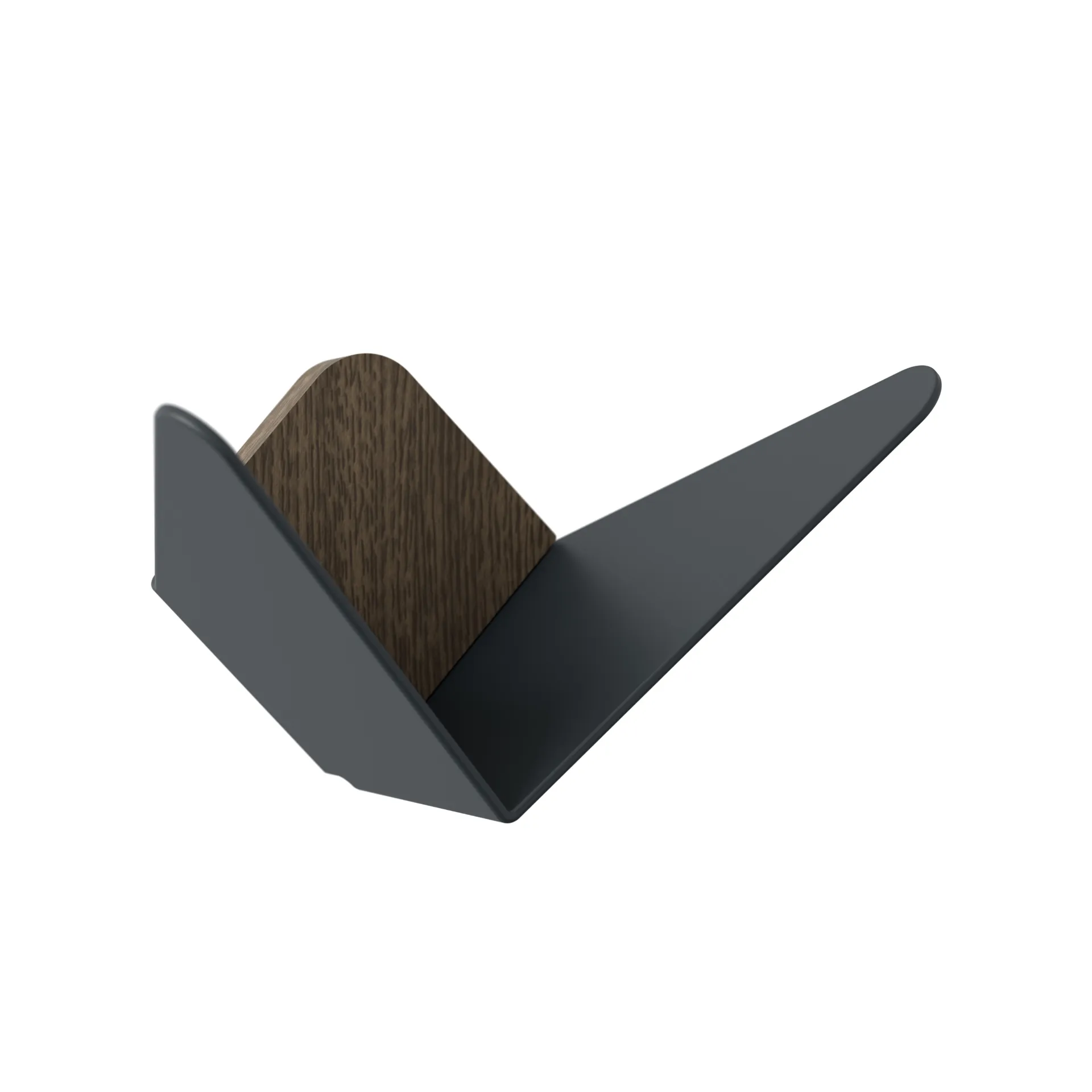 Butterflies -koukku mini, Tummanharmaa Umage