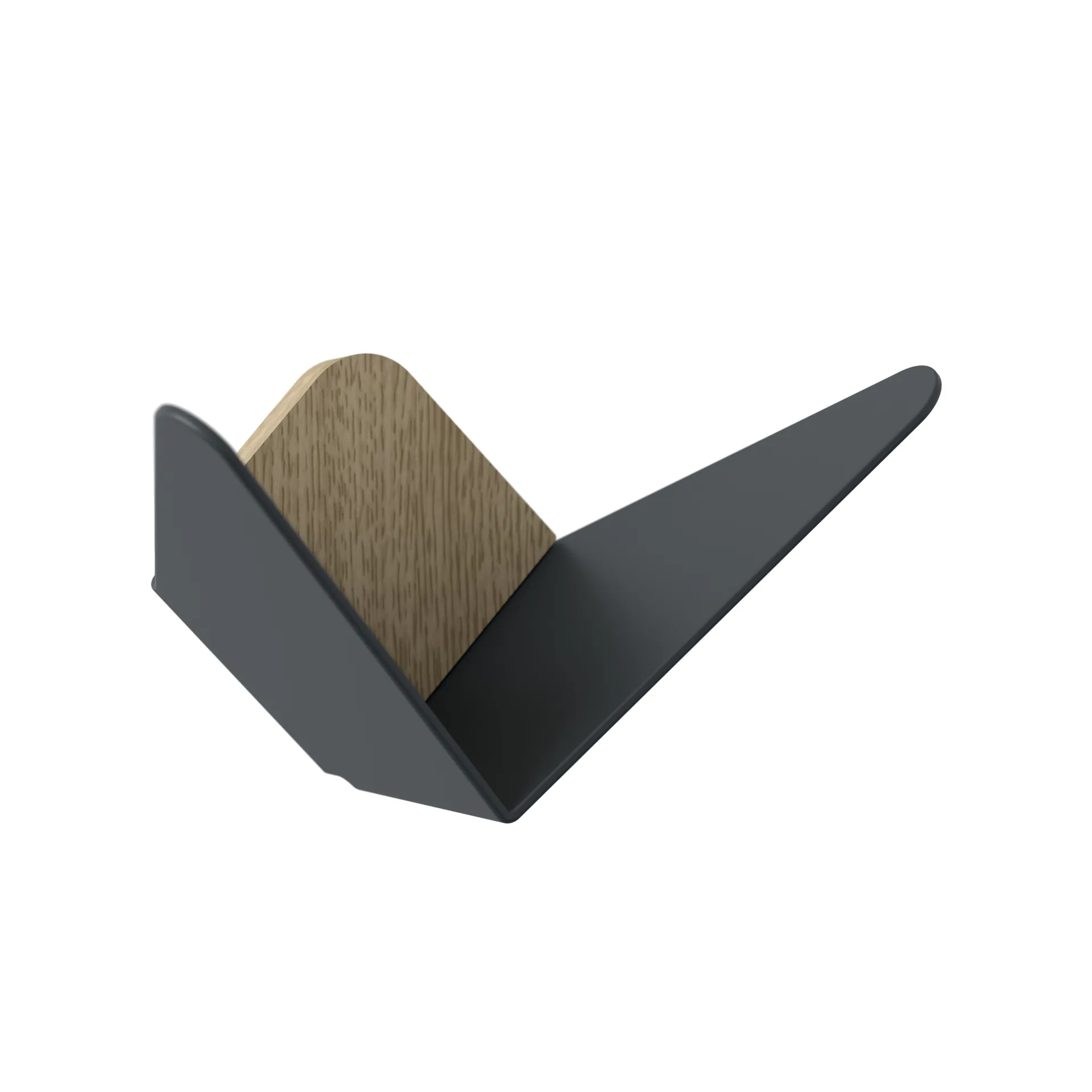 Butterflies -koukku mini, Tummanharmaa Umage