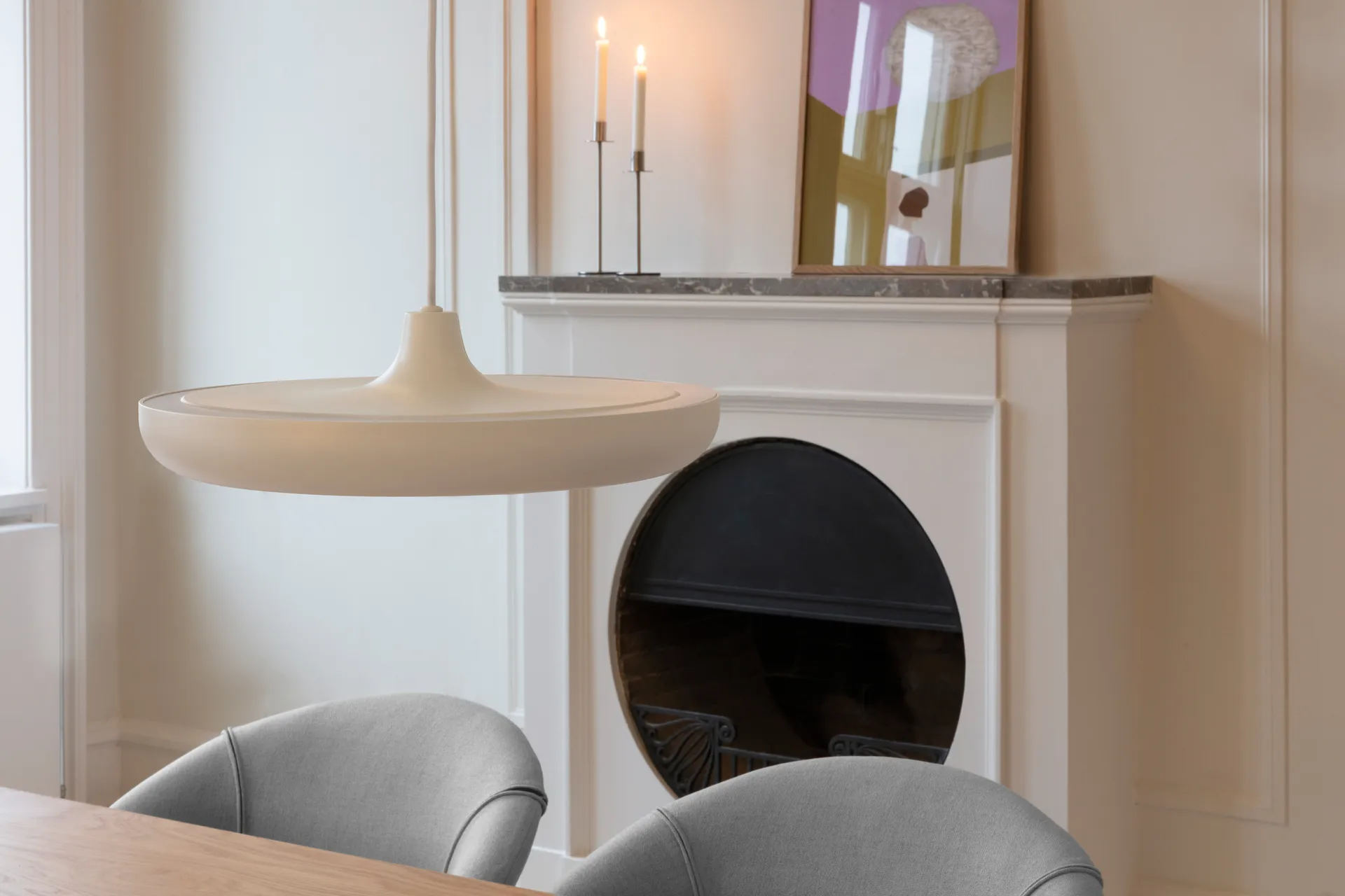 Cassini valaisin valkoinen, Ø 40 cm Umage