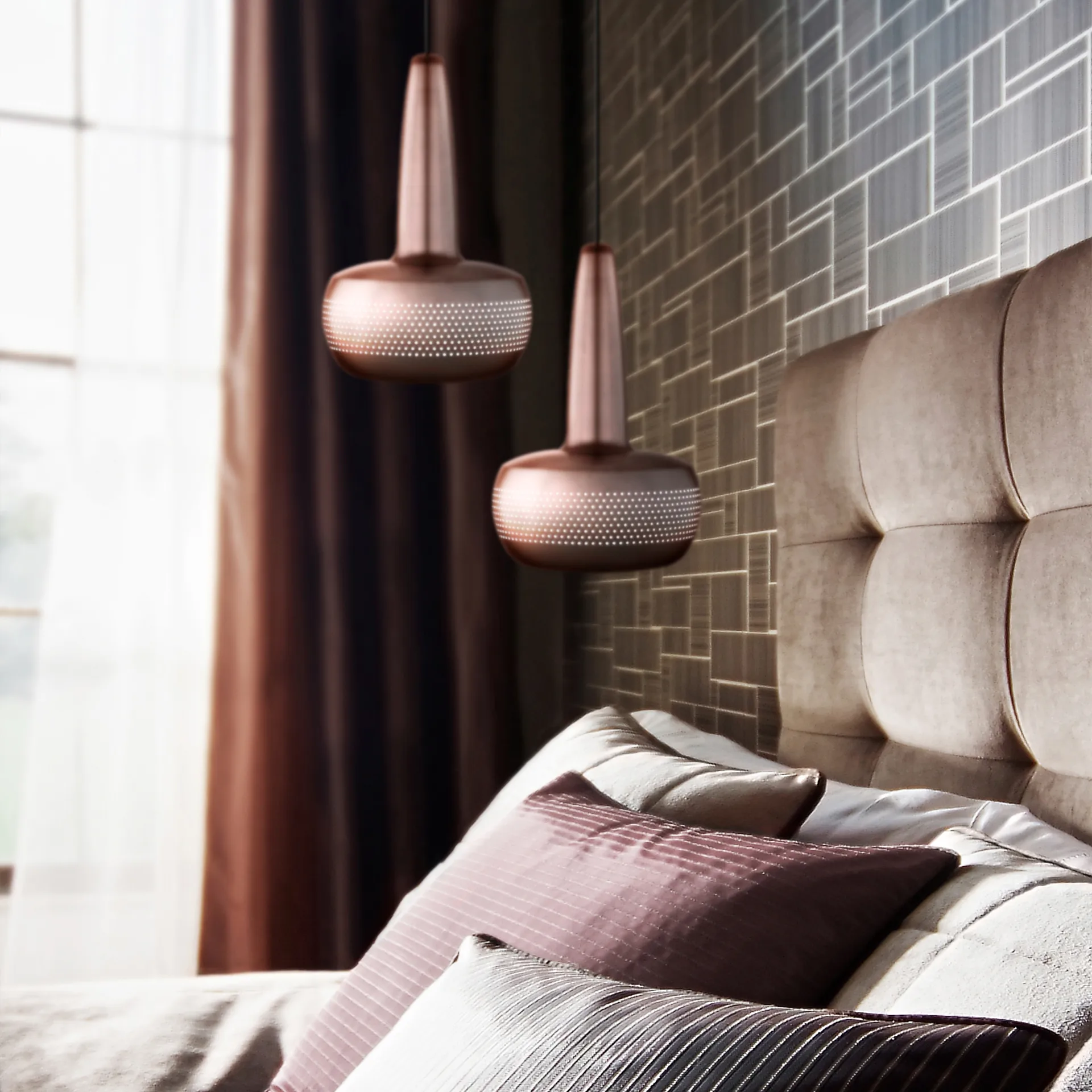 Clava kattovalaisin Ø 21,5 cm, Harjattu kupari Umage