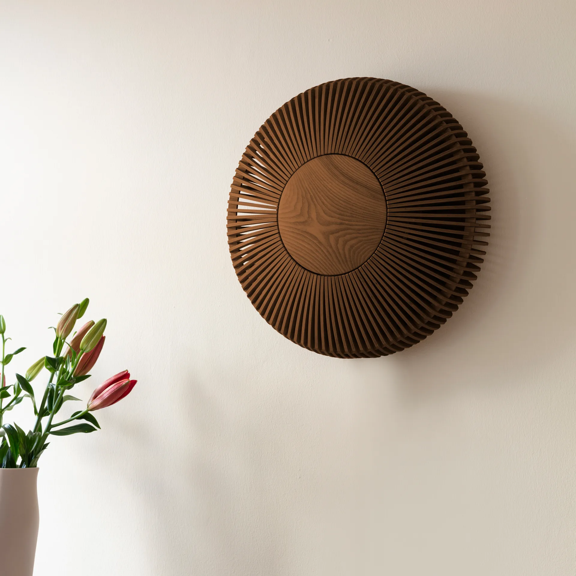 Clava Up -seinävalaisin large, Tumma tammi Umage