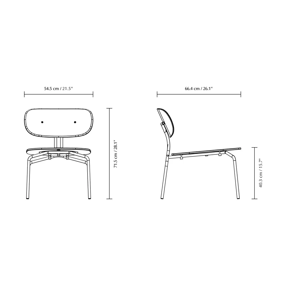 Curious lounge-nojatuoli, Oak-brass Umage