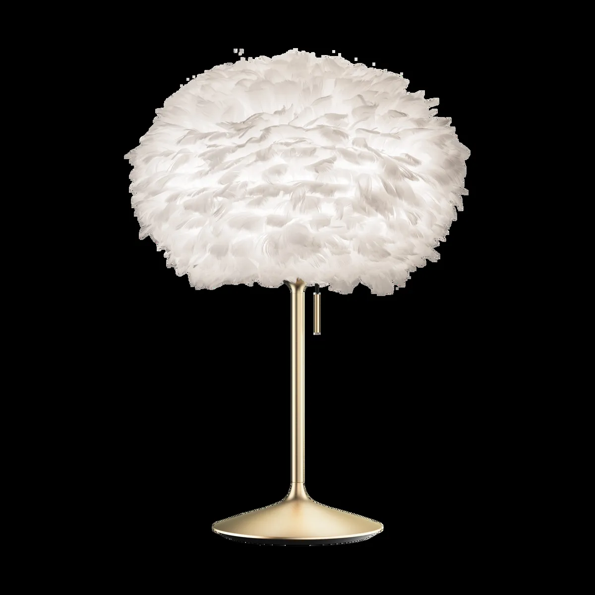 Umage Eos pöytälamppu medium Valkoinen harjattu messinki