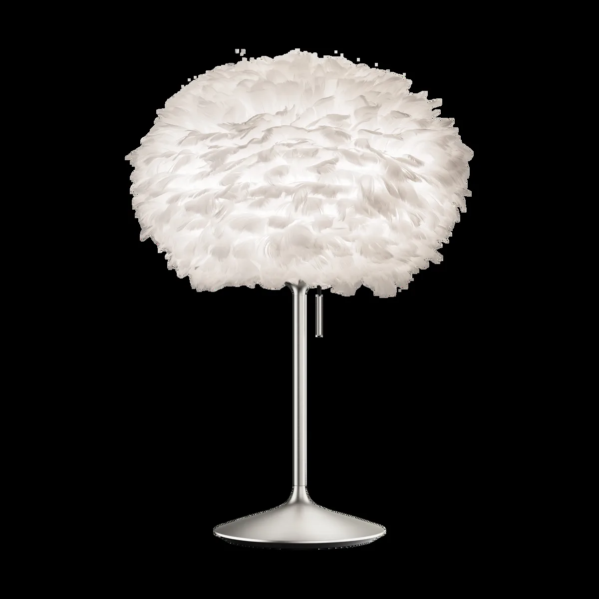 Umage Eos pöytälamppu medium Valkoinen harjattu teräs