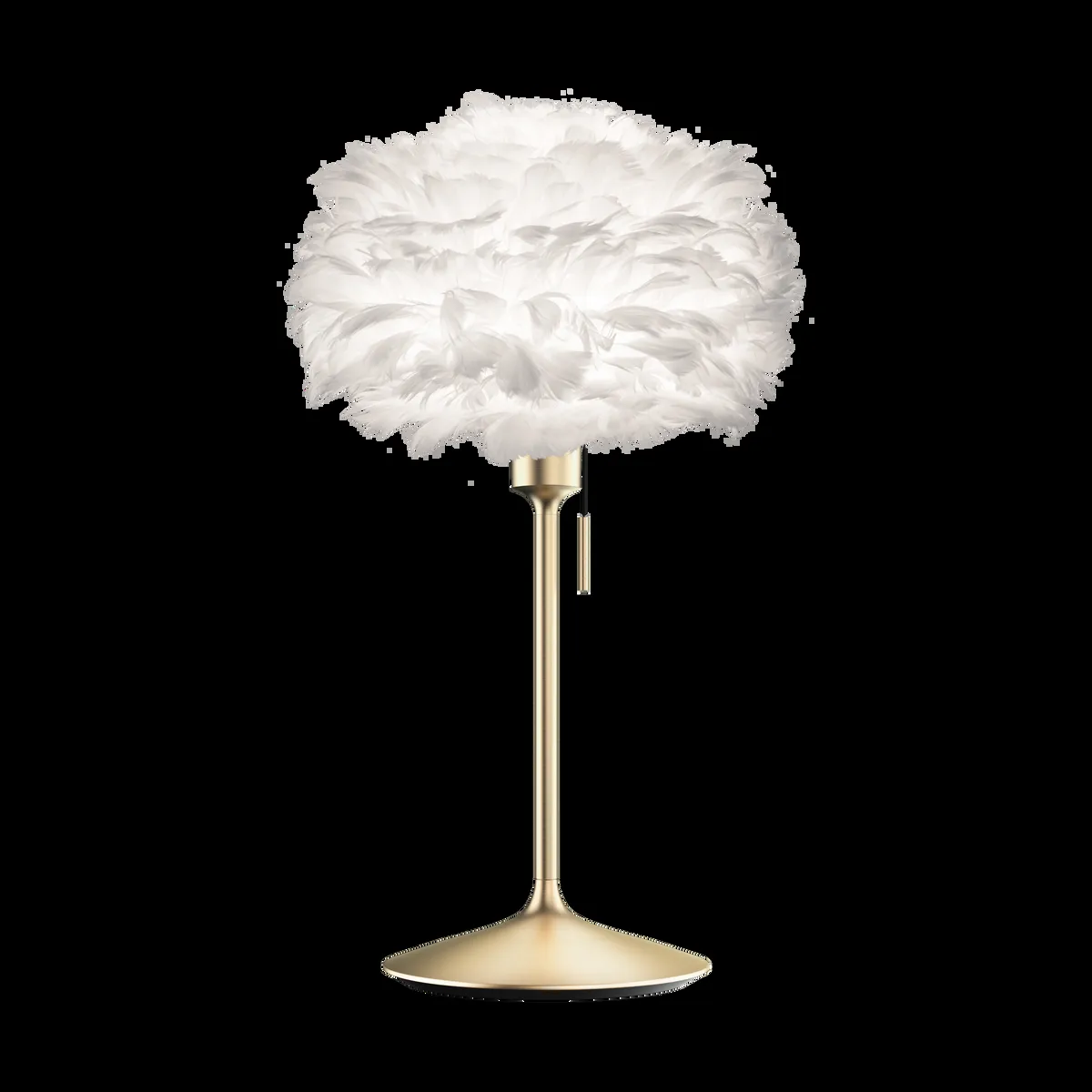 Umage Eos pöytälamppu mini Valkoinen-harjattu messinki