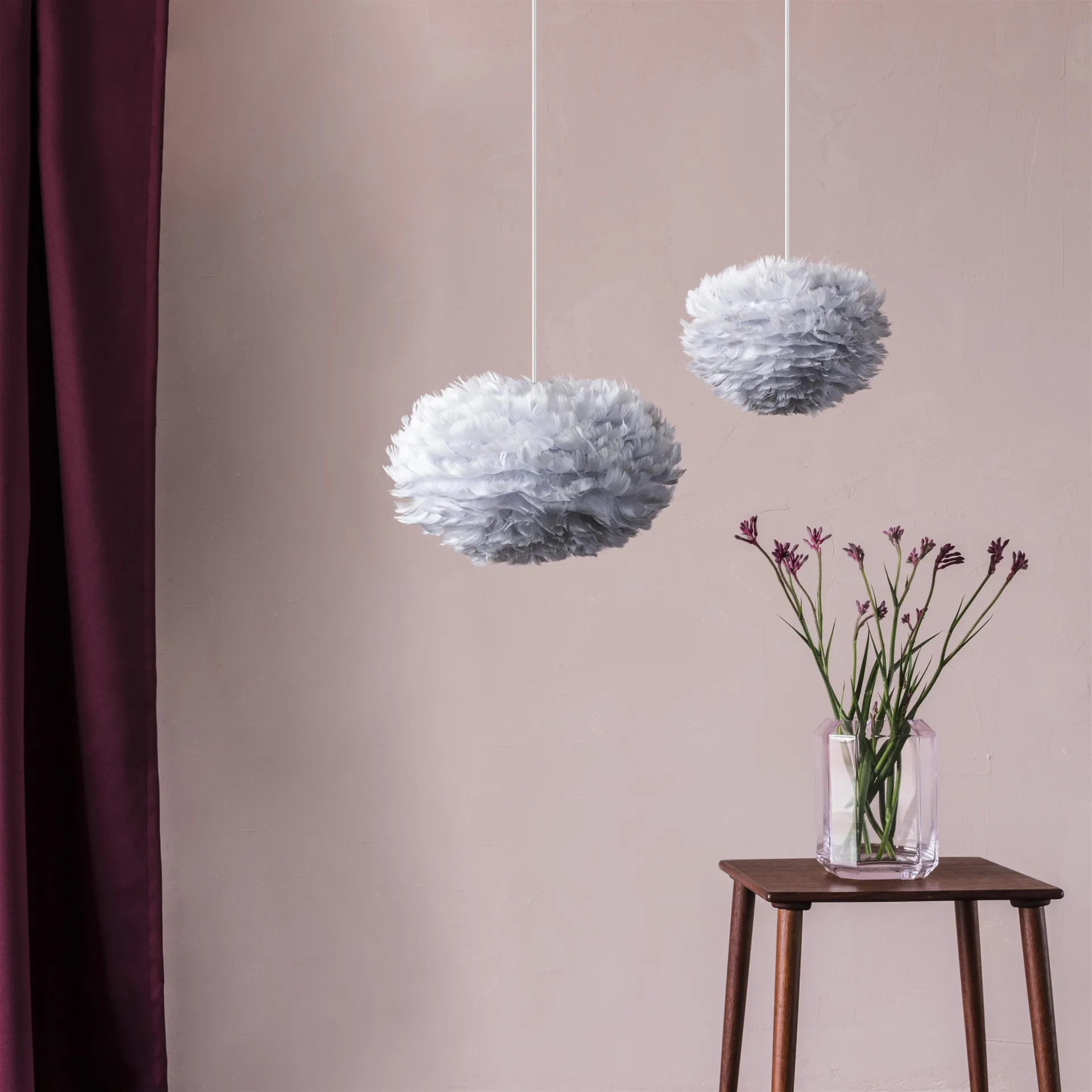 Eos valaisin vaaleanharmaa, micro Ø 22 cm Umage