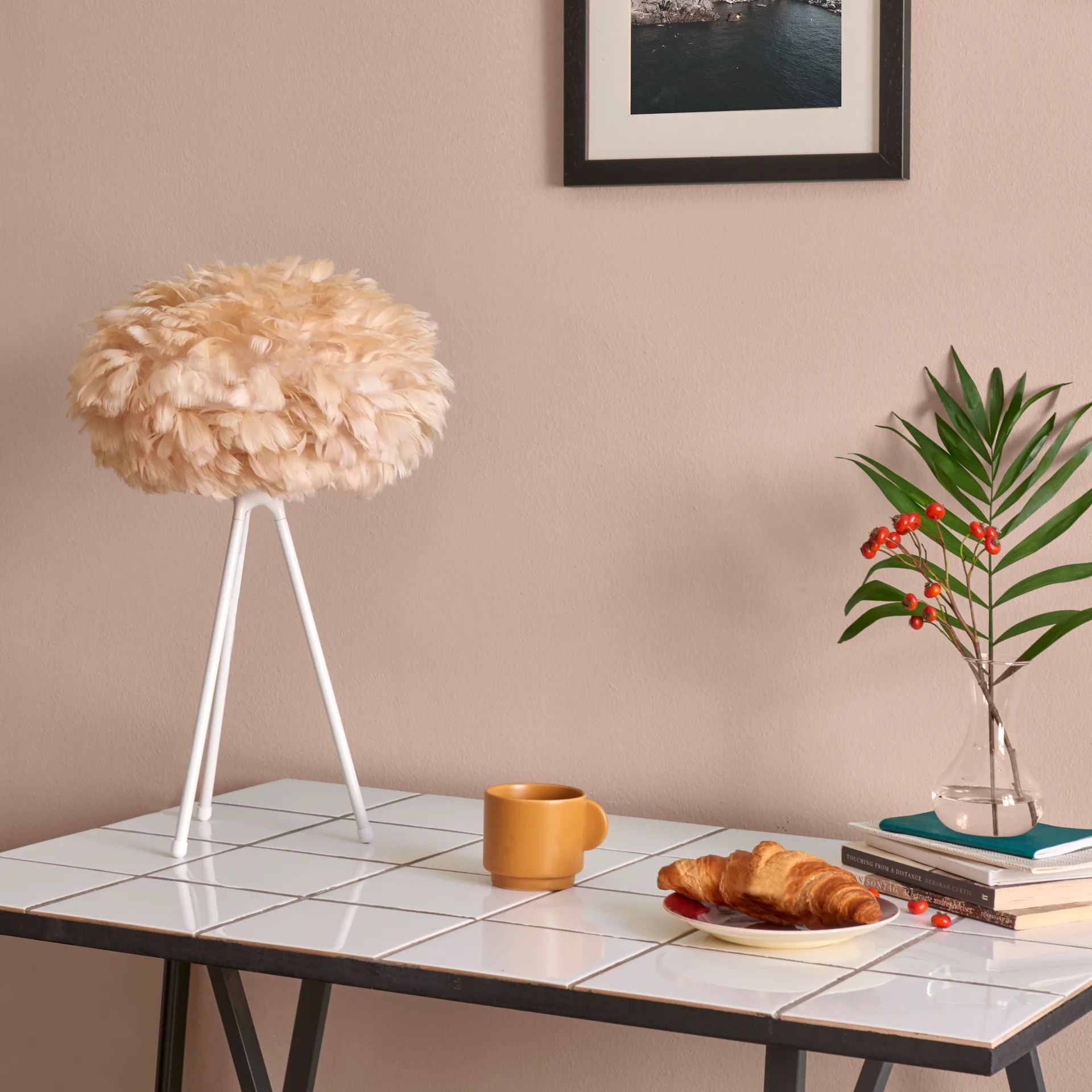 Eos valaisin vaaleanruskea, mini 35 cm Umage