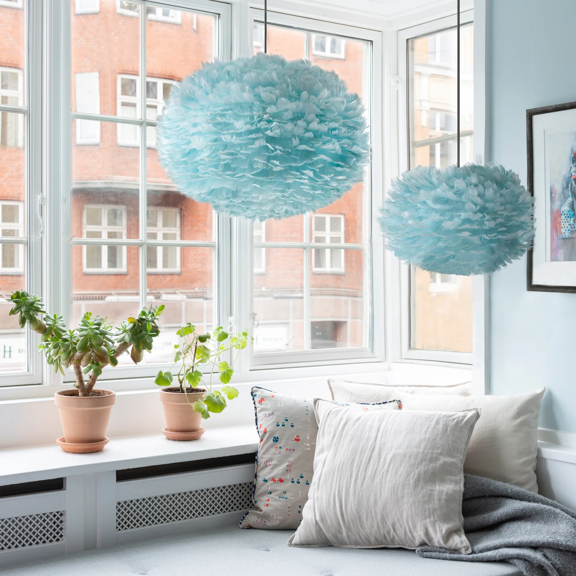 Eos valaisin vaaleansininen, Medium ø 45 cm Umage