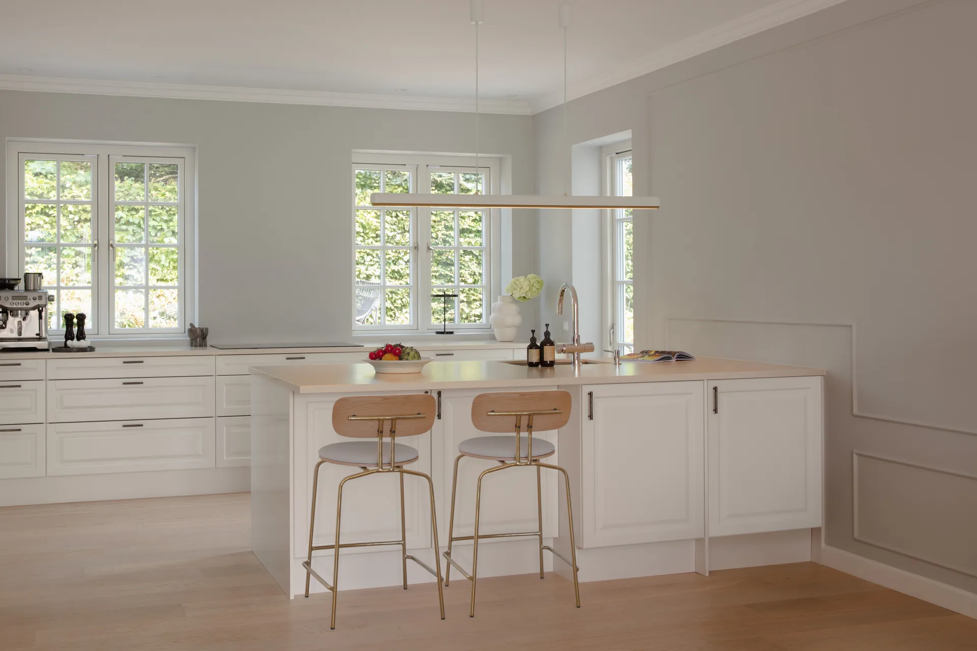 Hazel Branch 1,5m riippuvalaisin, White-brass Umage