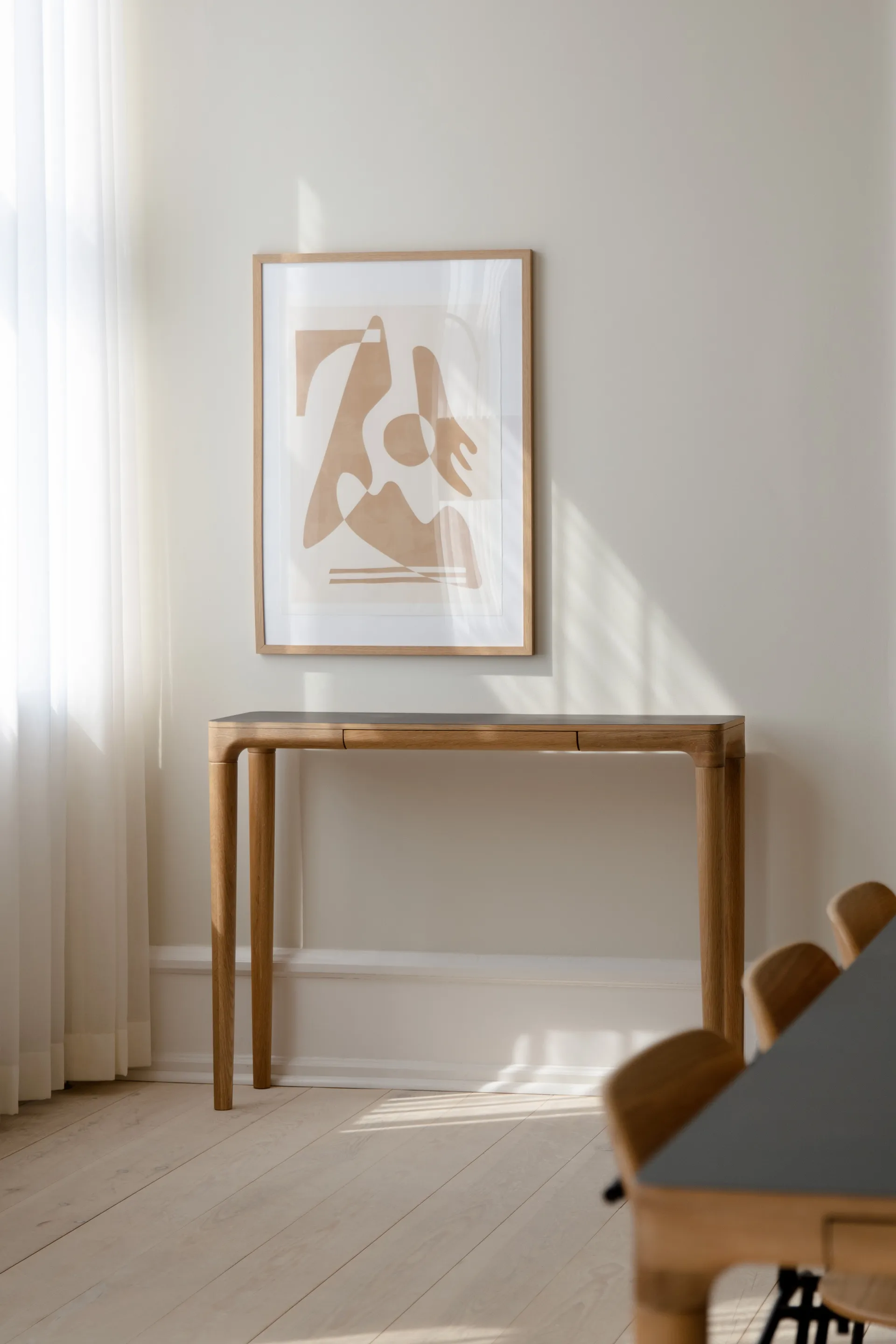 Heart'n'Soul konsolipöytä 120 cm, Oak-obsidian black Umage