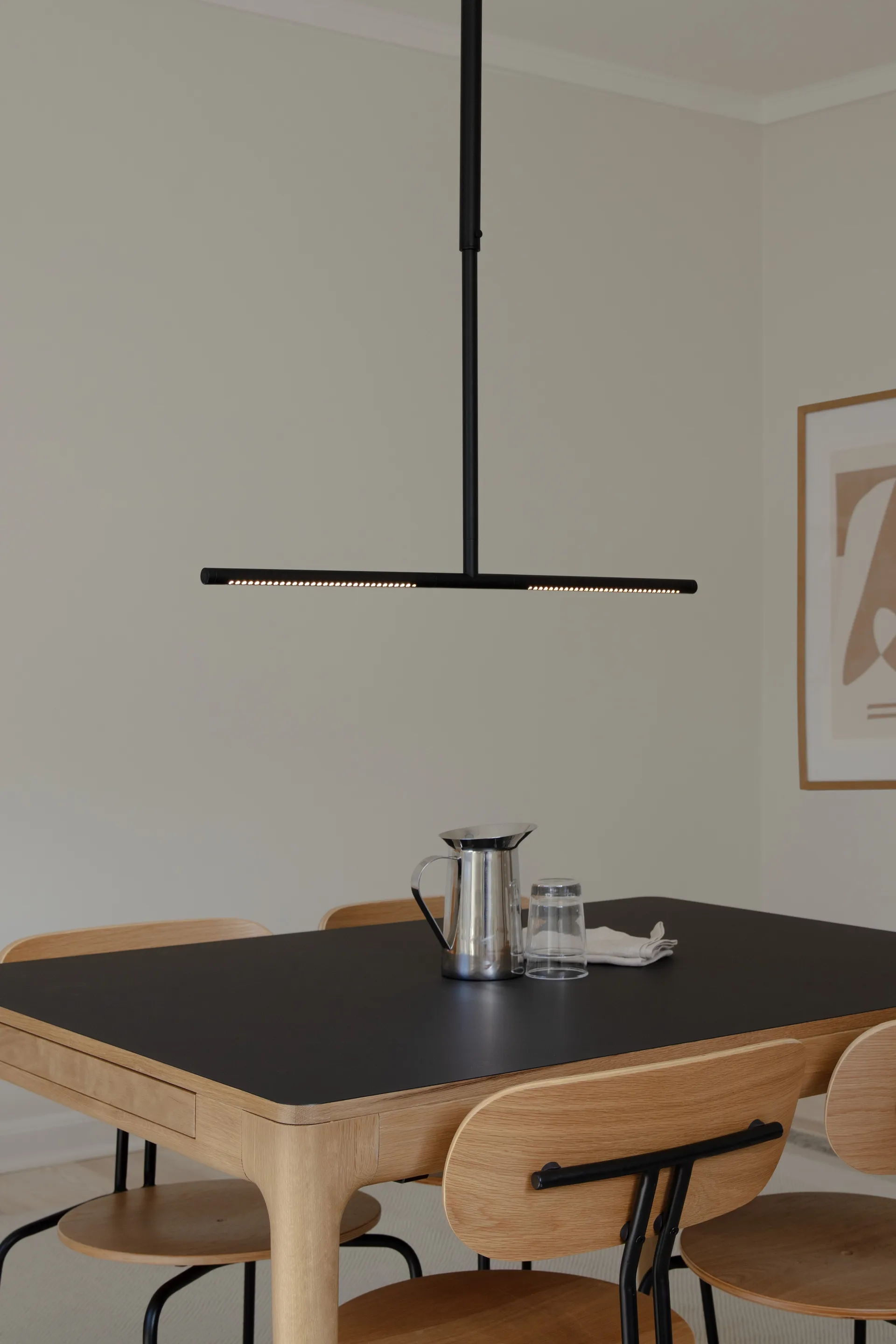 Heart'n'Soul ruokapöytä 90x120 cm, Oak-obsidian black Umage