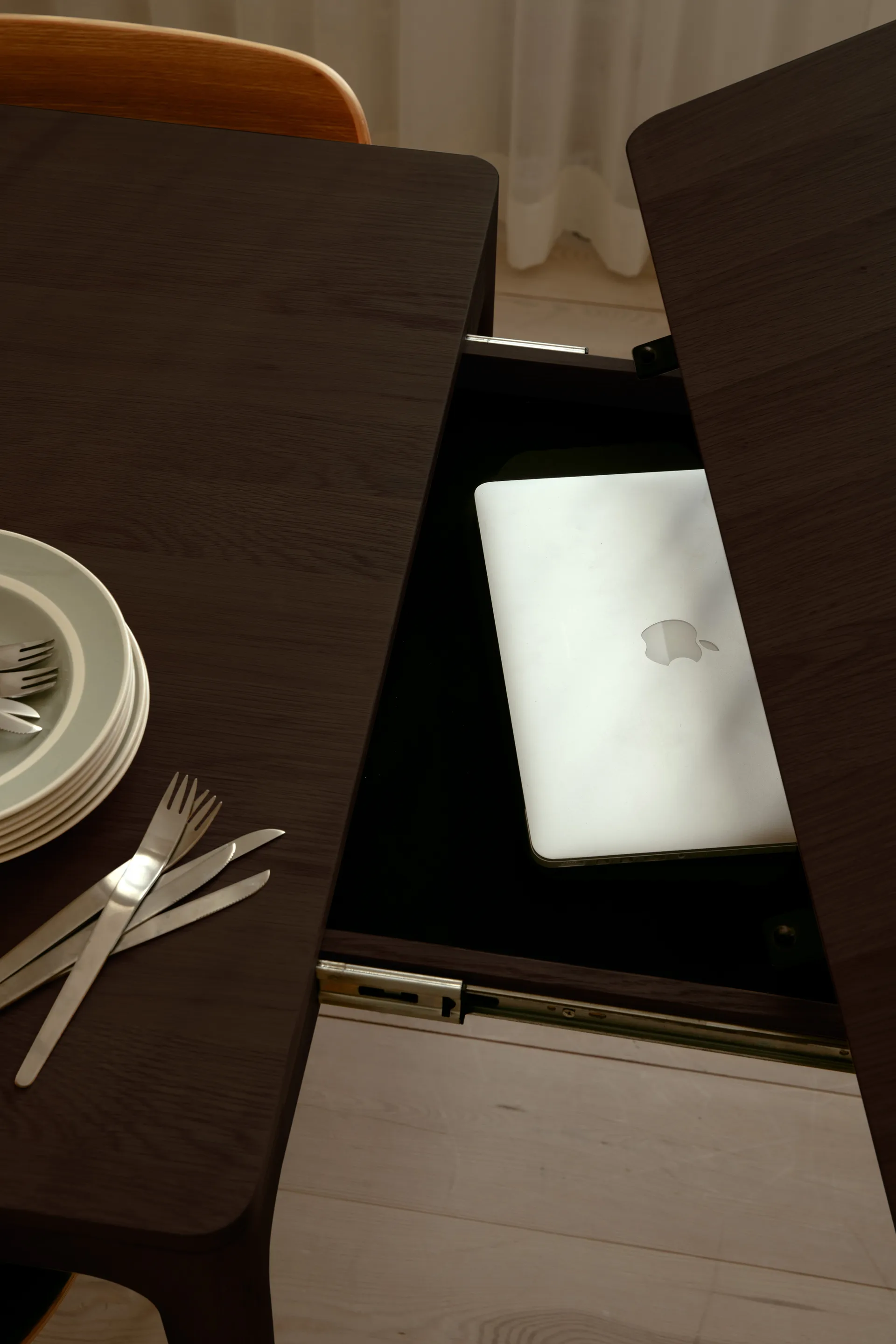 Heart'n'Soul ruokapöytä 90x120 cm, Tumman tammi Umage