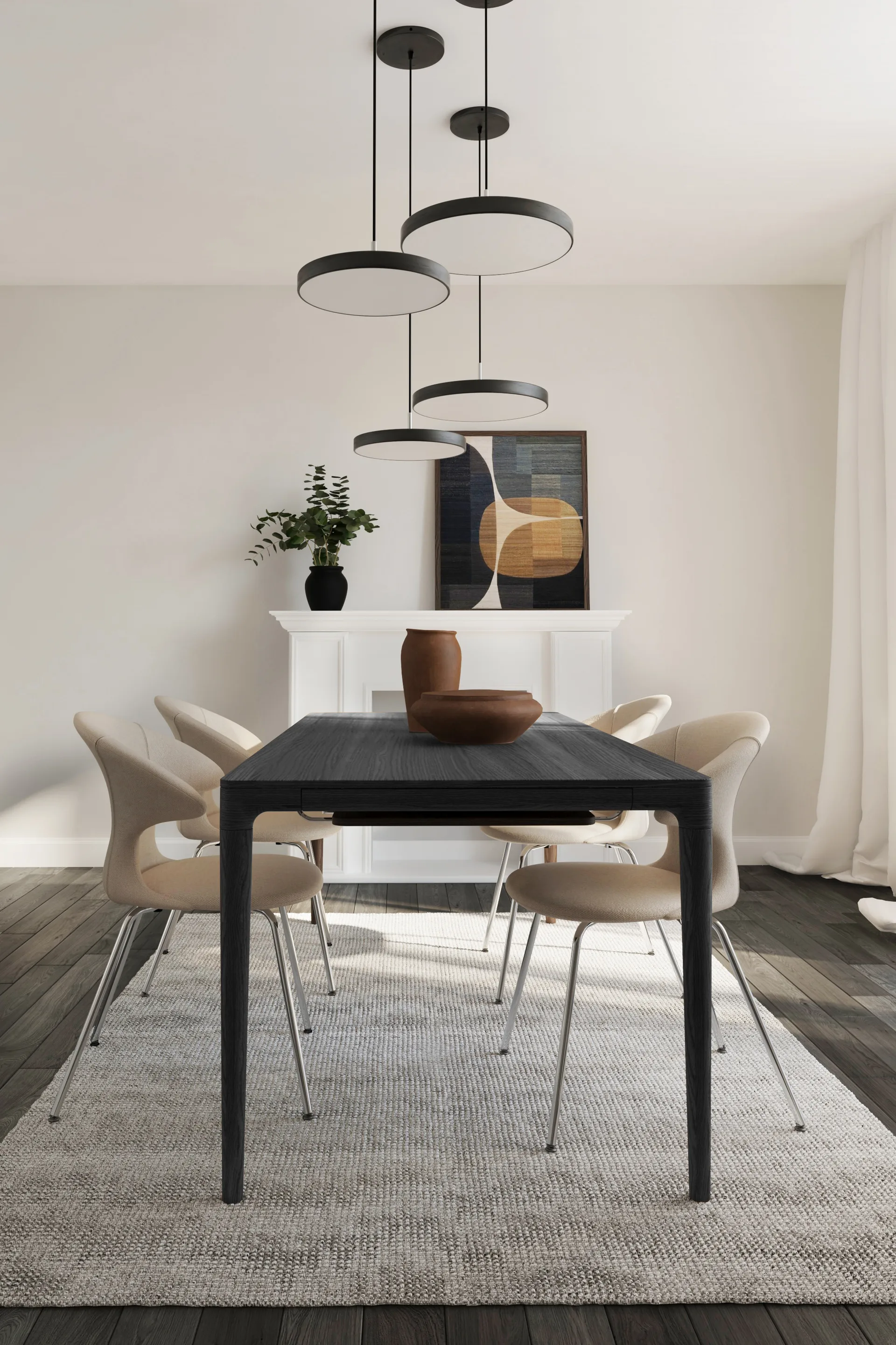 Heart'n'Soul ruokapöytä 90x200 cm, Black oak Umage