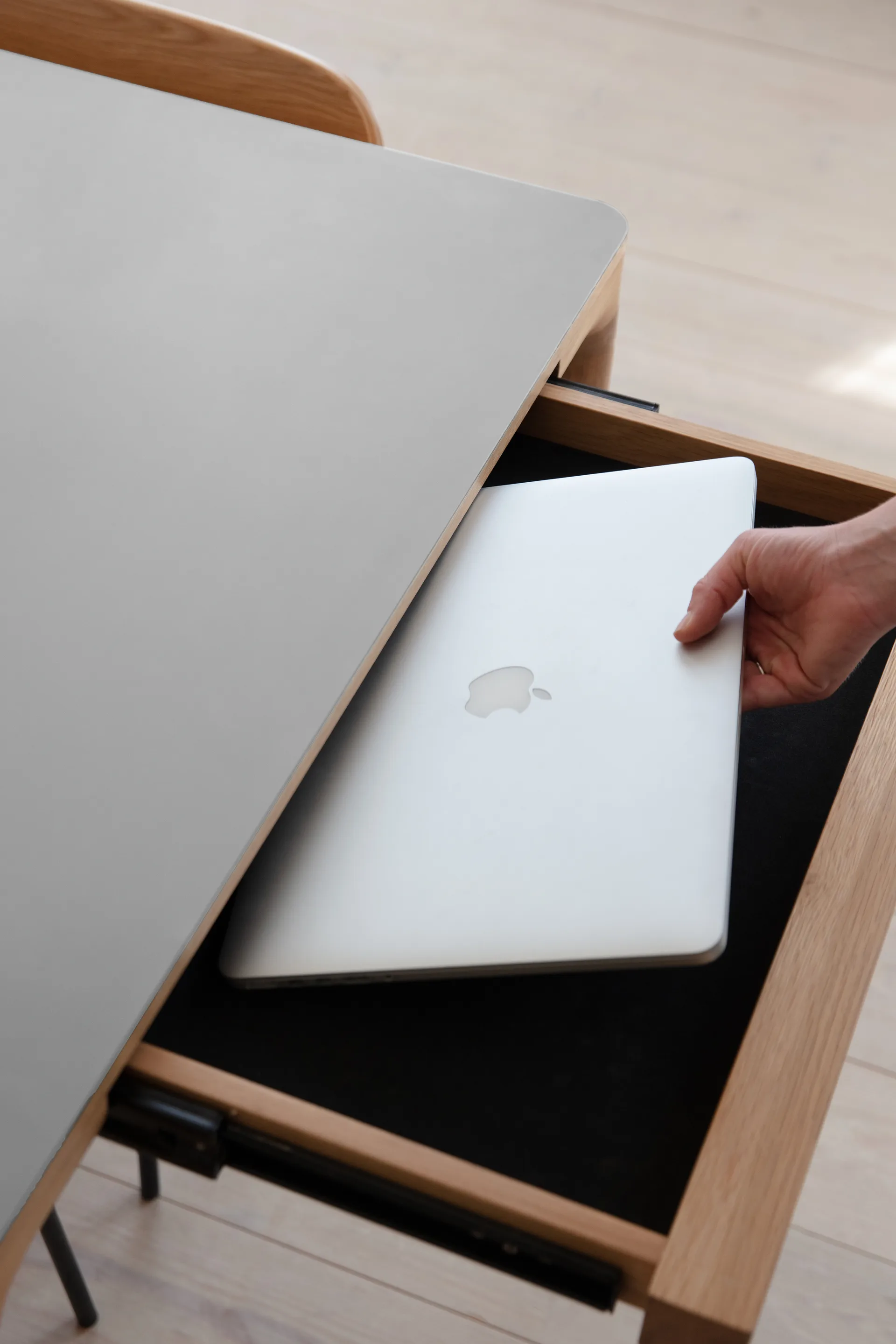 Heart'n'Soul ruokapöytä 90x200 cm, Oak-cloud grey Umage