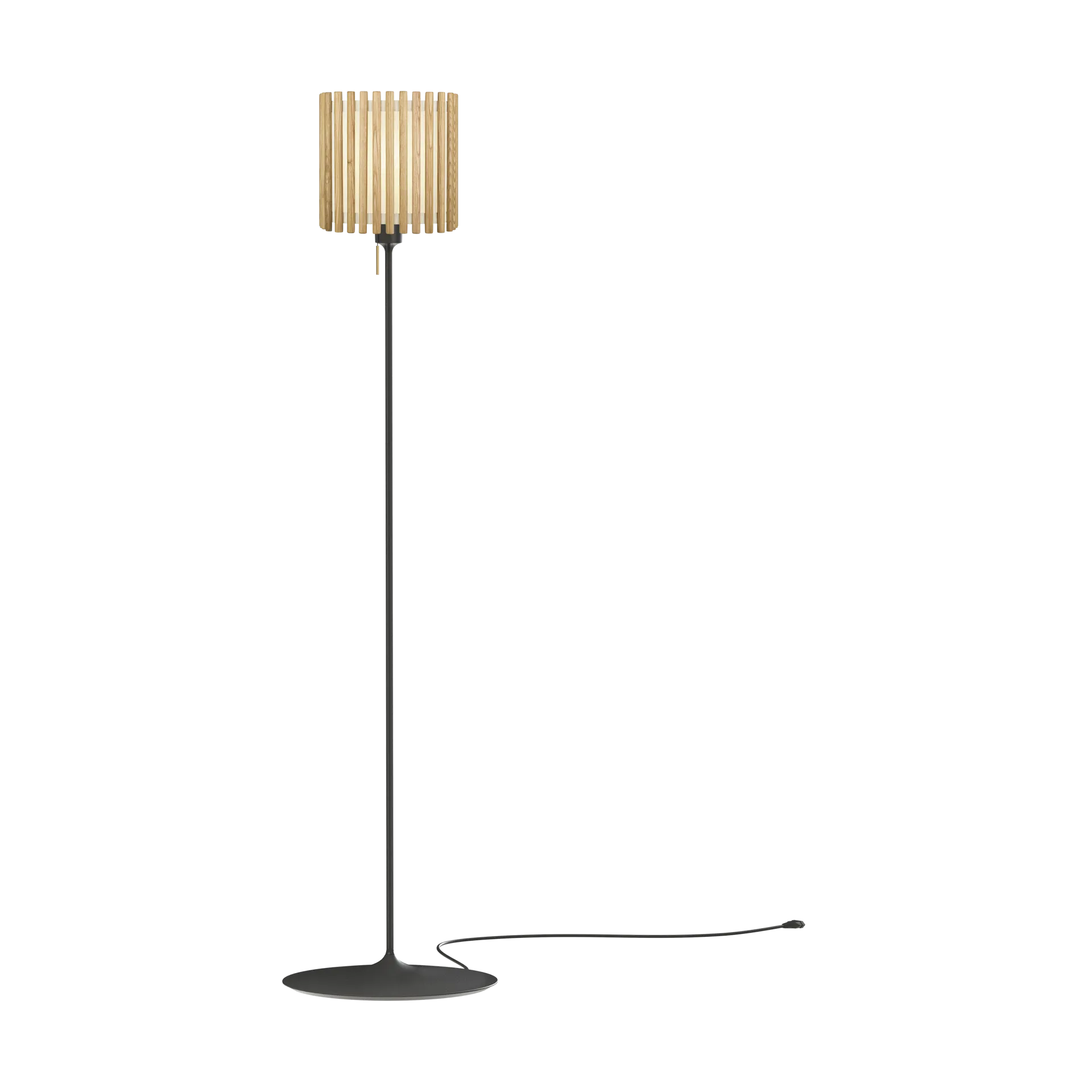 Komorebi lattiavalaisin medium, Square oak-musta Umage