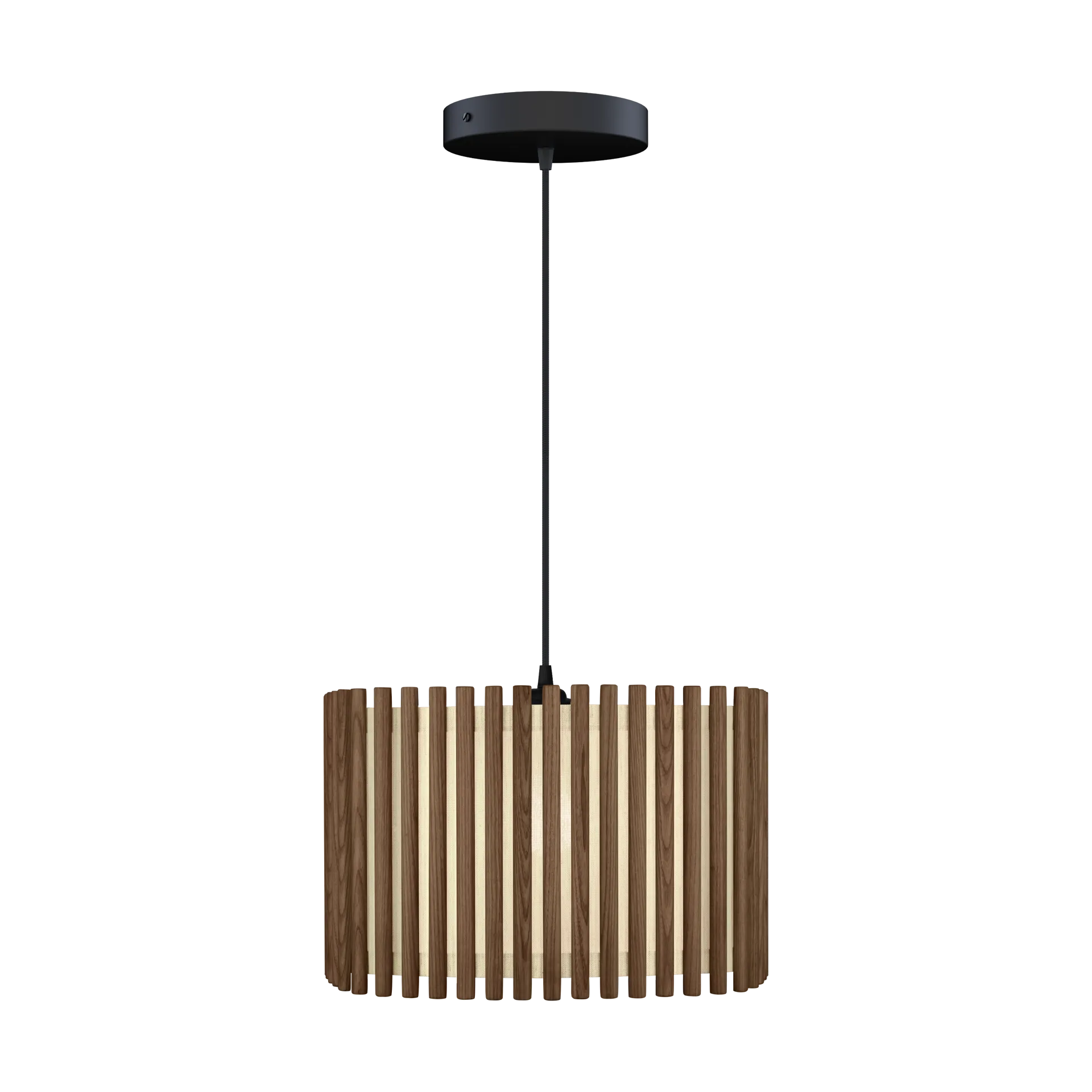 Komorebi riippuvalaisin large, Square dark oak-musta Umage