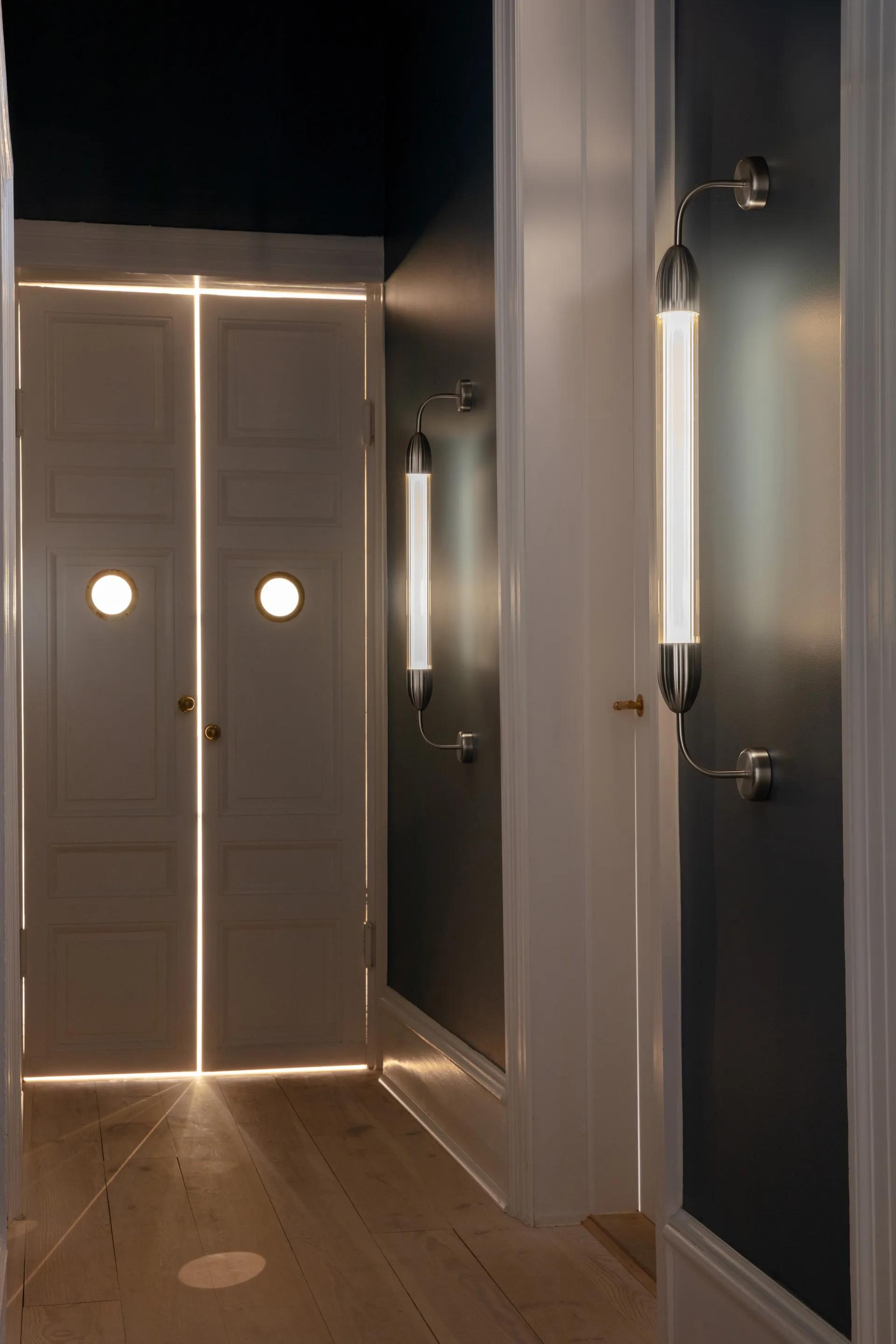 Lemon Squeeze Wall pitkä seinävalaisin, Single polished steel Umage