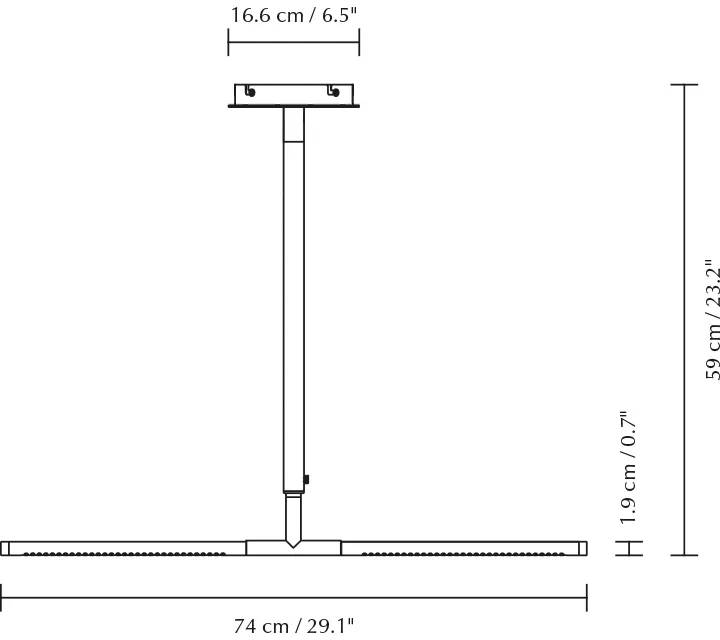Omni Ceiling kattovalaisin, Teräs Umage