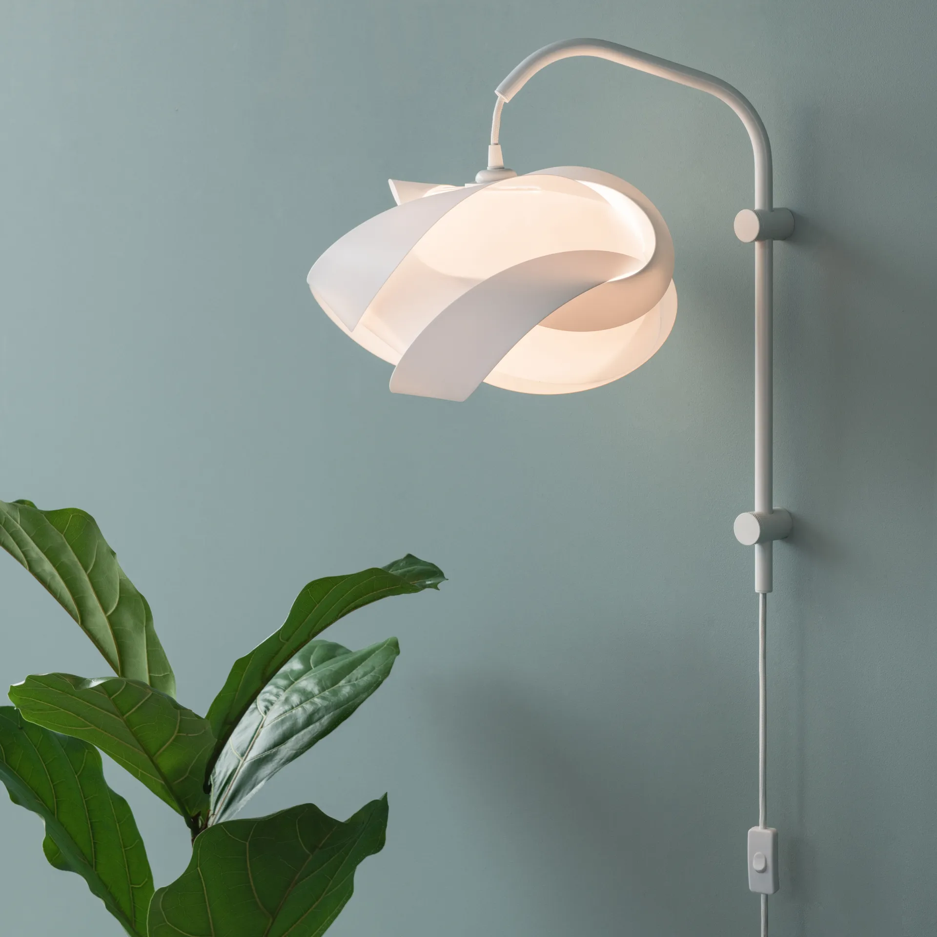 Ribbon lampunvarjostin valkoinen, Ø 33 cm Umage