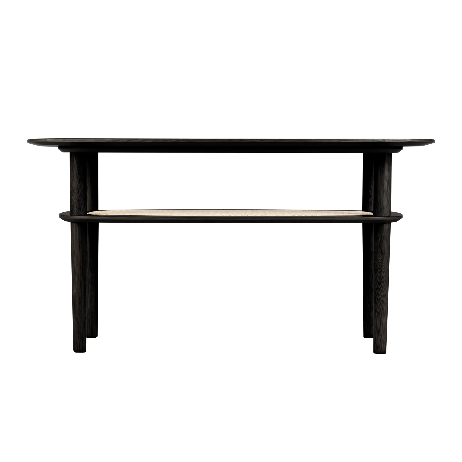 Together Sleek Rectangle sohvapöytä 60x100 cm, Black oak Umage