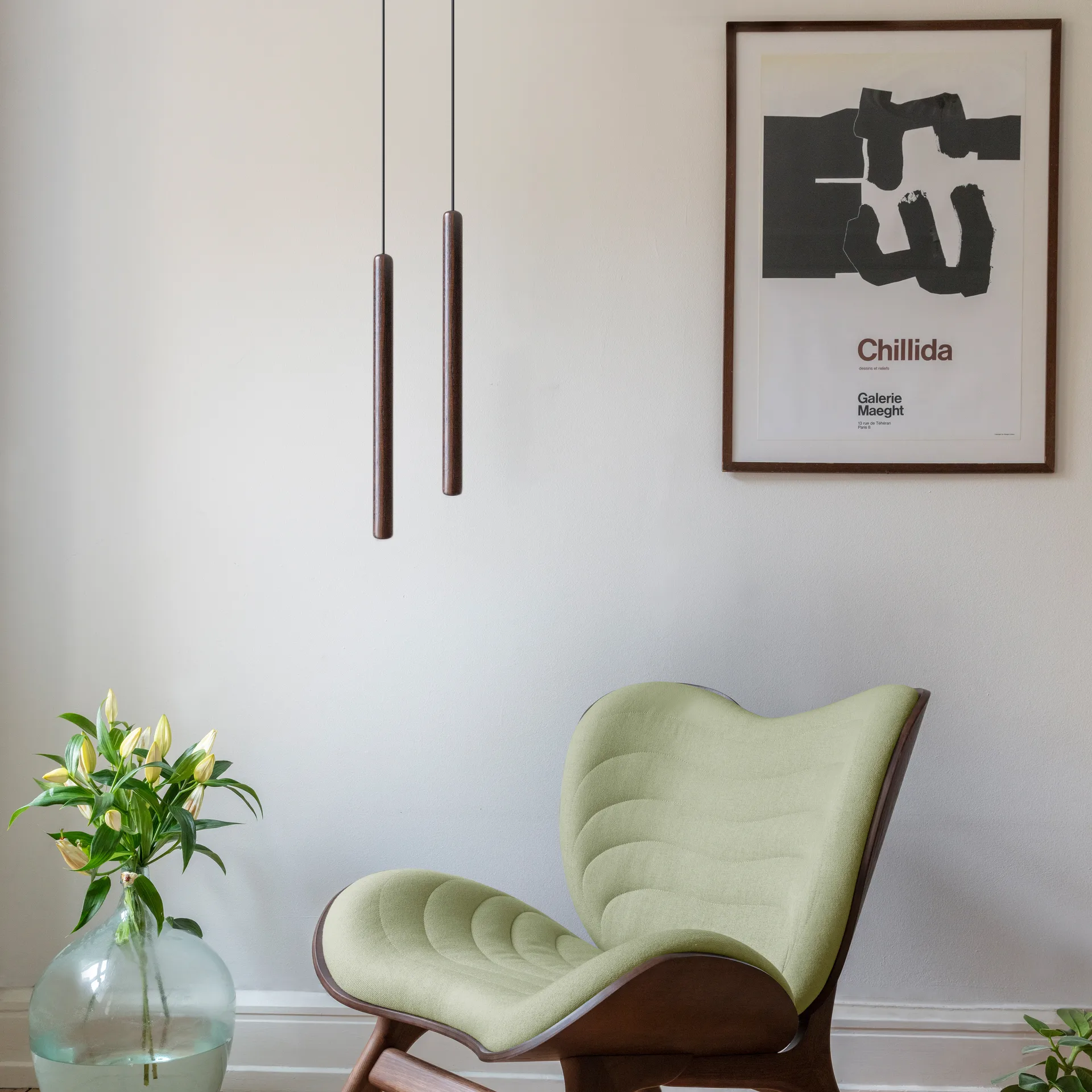 Umage Chimes Tall -valaisin 44 cm, Dark oak Umage