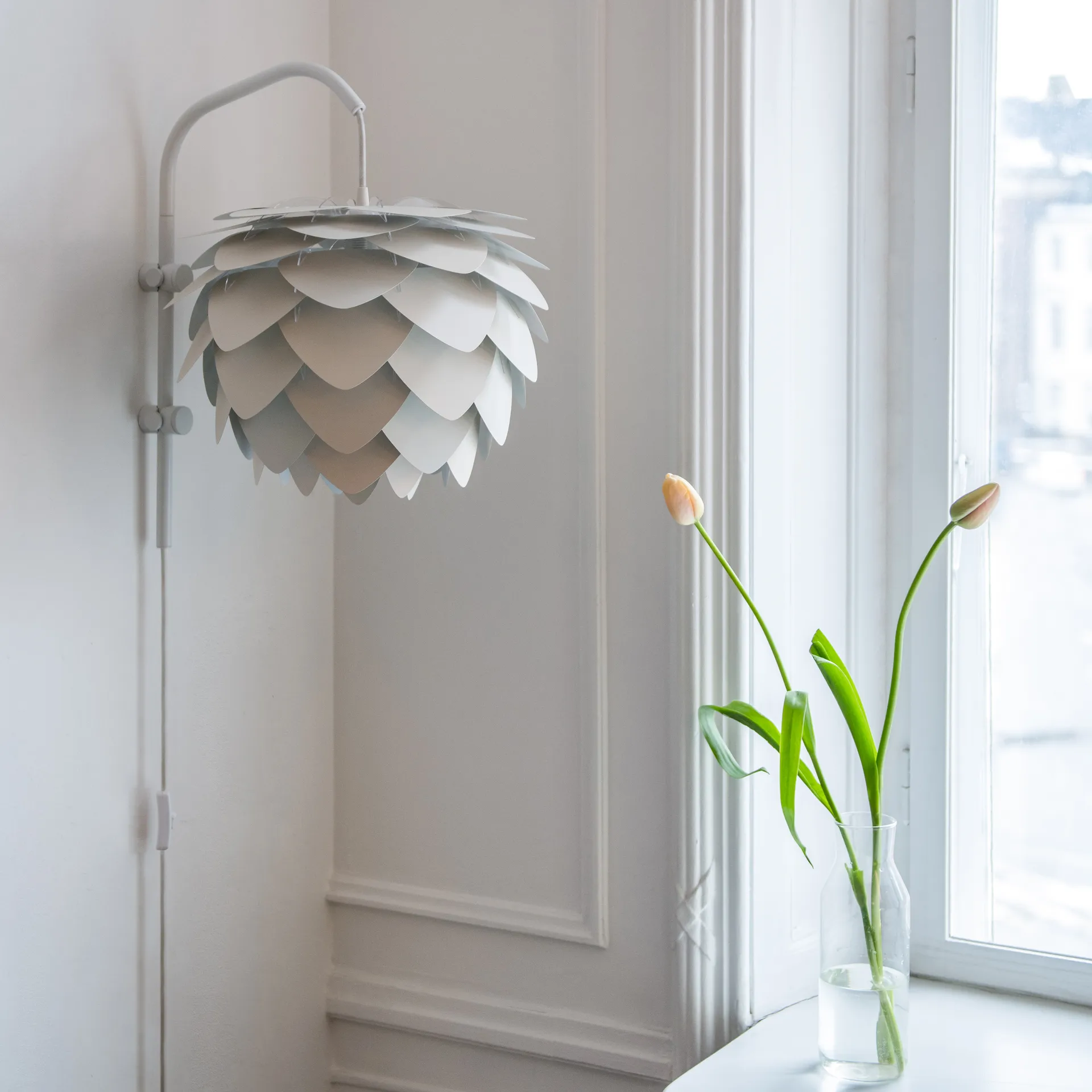 Willow seinäkiinnike mini, Valkoinen Umage