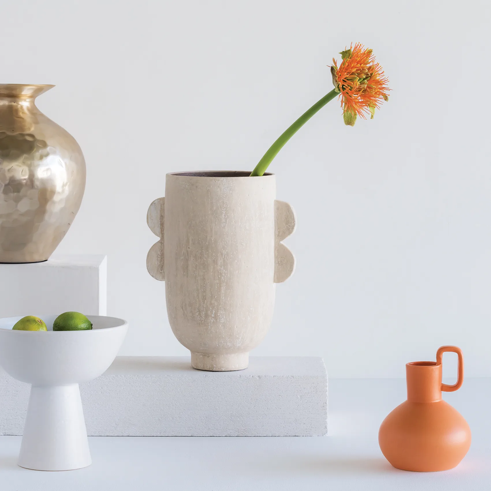 Darius maljakko 30 cm, Beige URBAN NATURE CULTURE