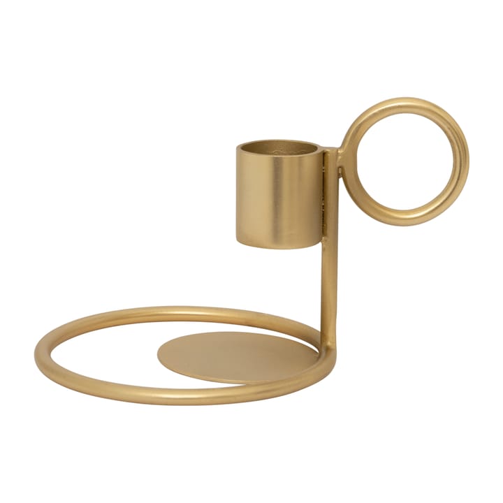 Double Ring kynttilänjalka Ø9 cm - Gold - URBAN NATURE CULTURE