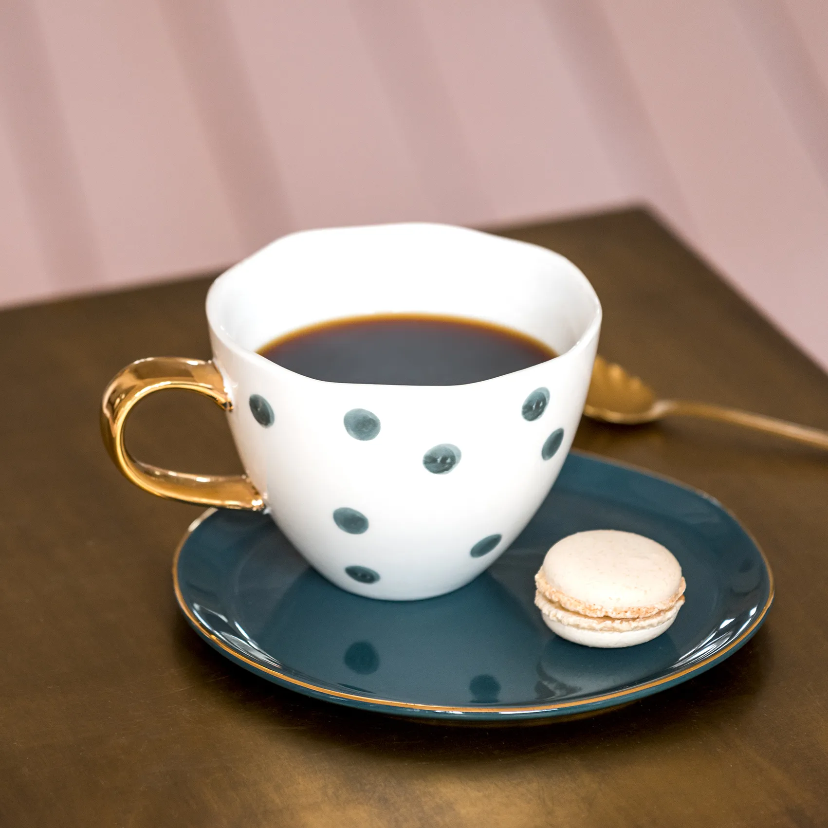 Good Morning muki cappuccino 30 cl valkoinen, Small dots URBAN NATURE CULTURE